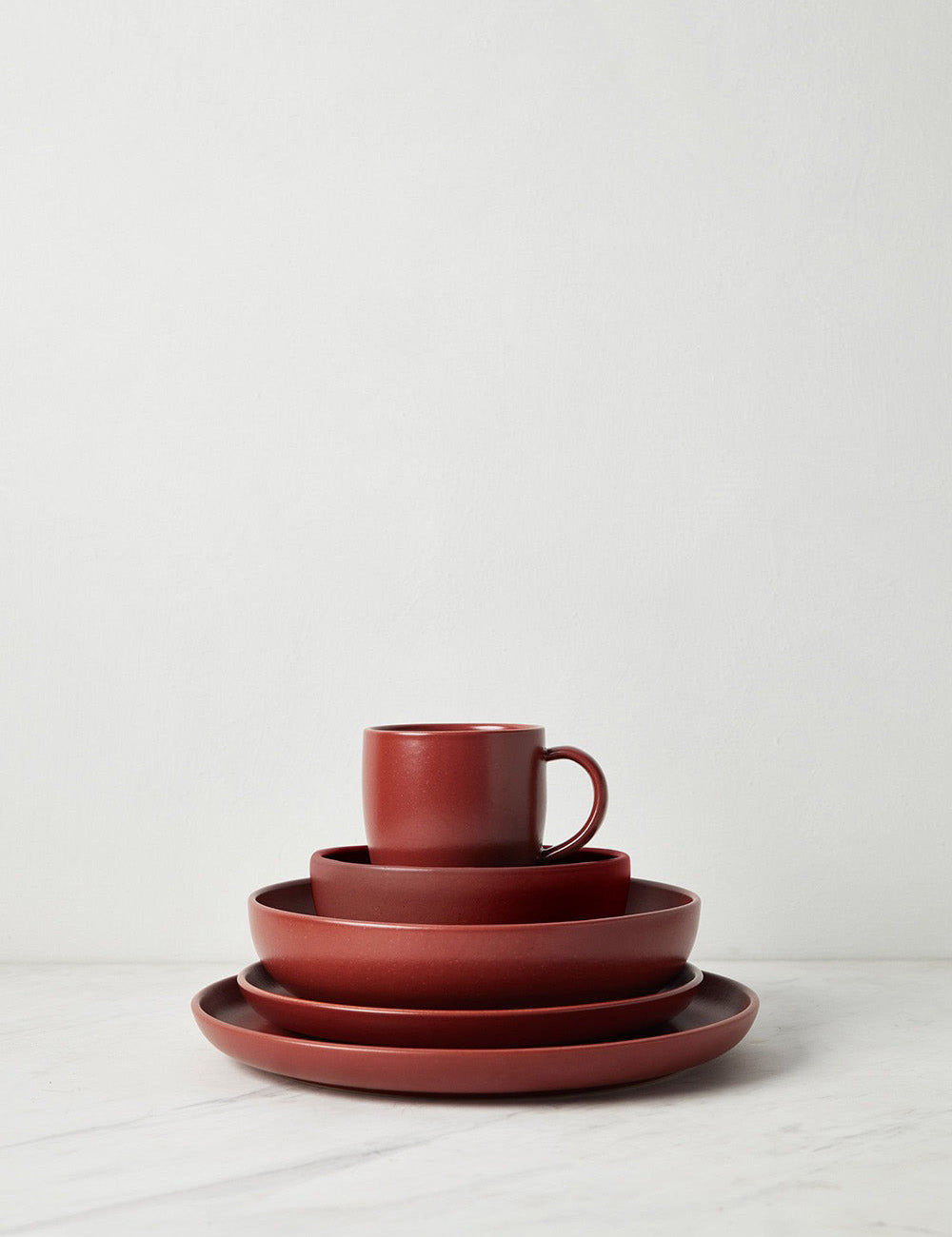 Pacifica Stoneware Dinnerware by Casafina - Cayenne / 5-Piece Set