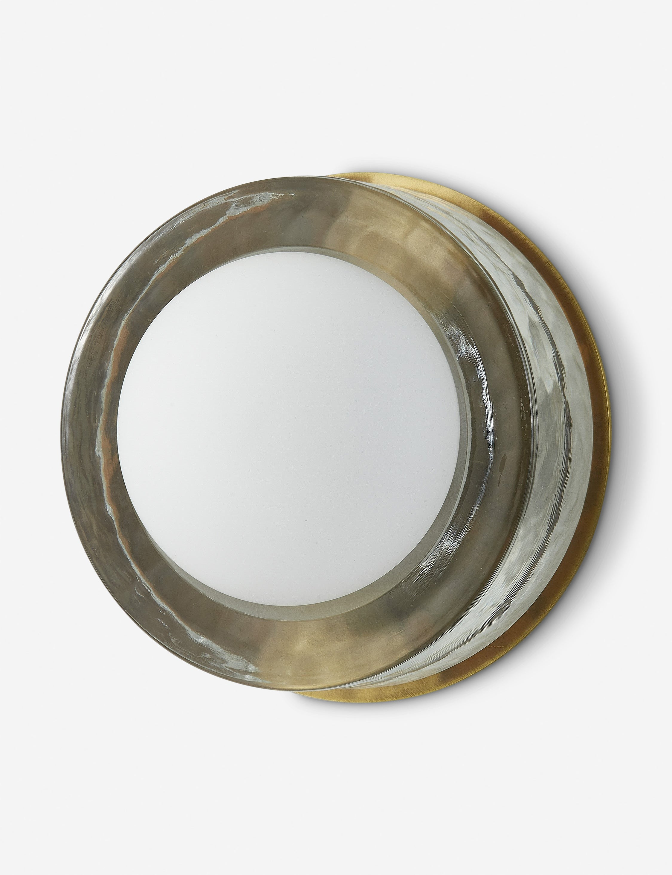 Ravi Round Sconce - Aged Brass