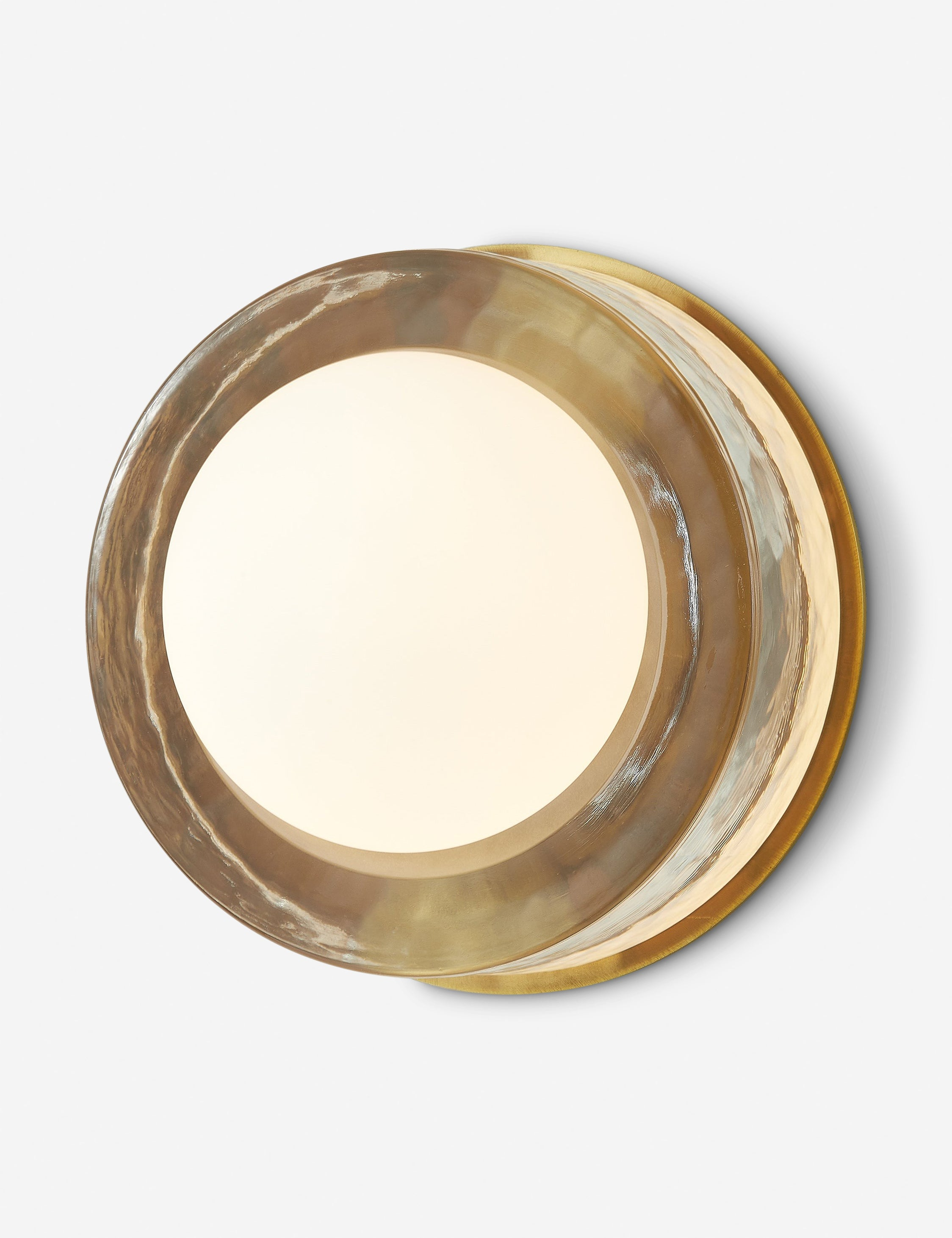 Ravi Round Sconce - Aged Brass