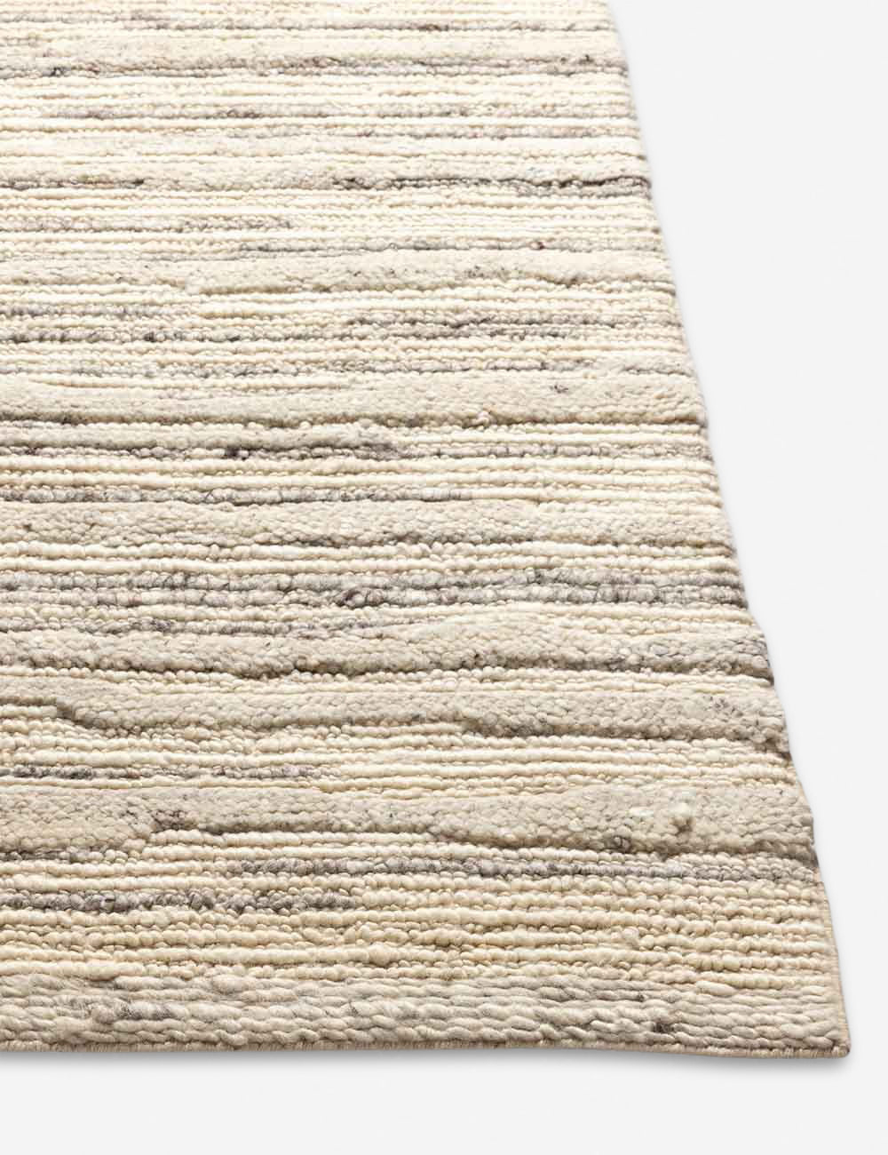 Rizzoli Handwoven Wool Rug - Gray / 2'6" x 8'