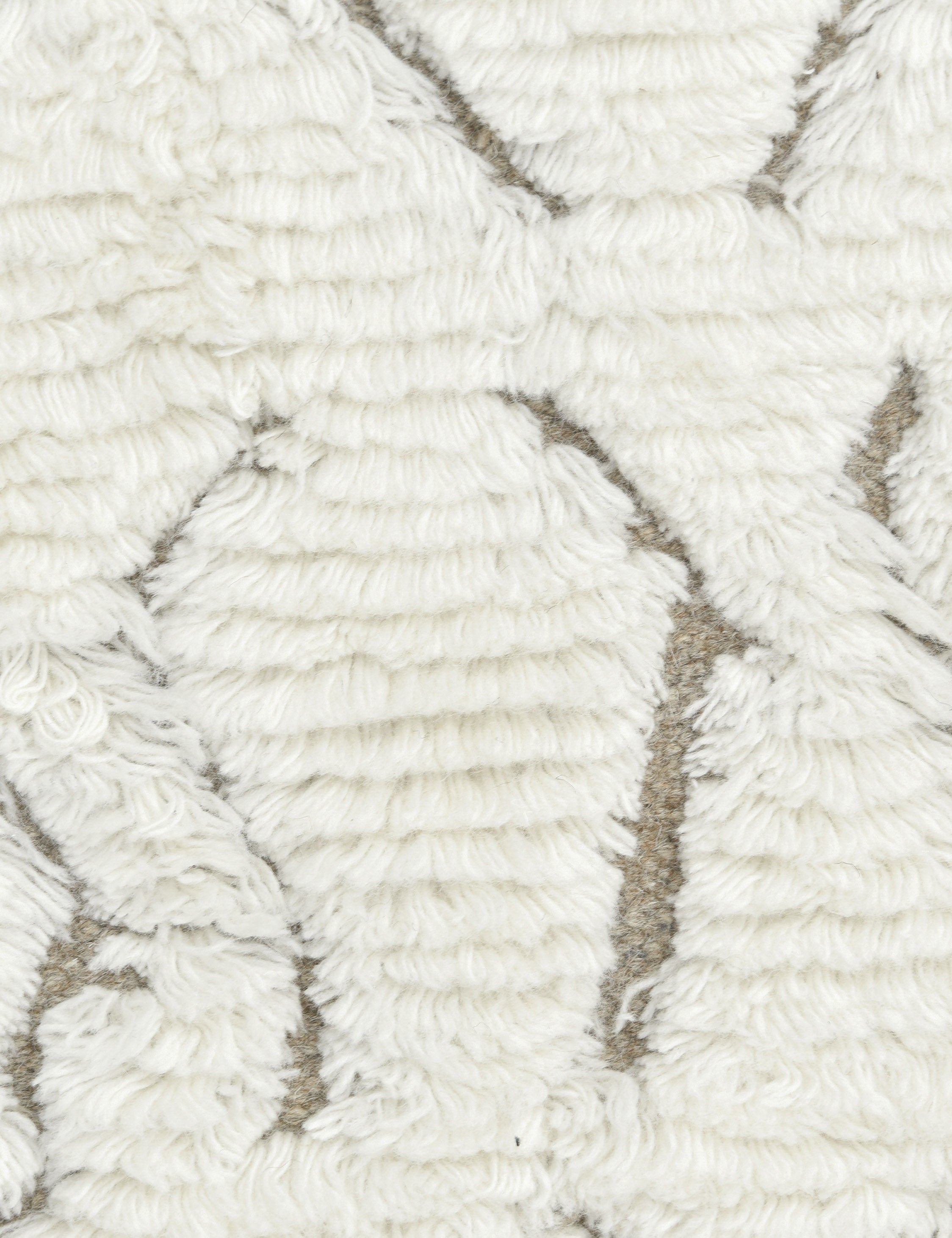 Cluny Hand-Knotted Wool Moroccan-Style Rug - Ivory / 5' x 8'