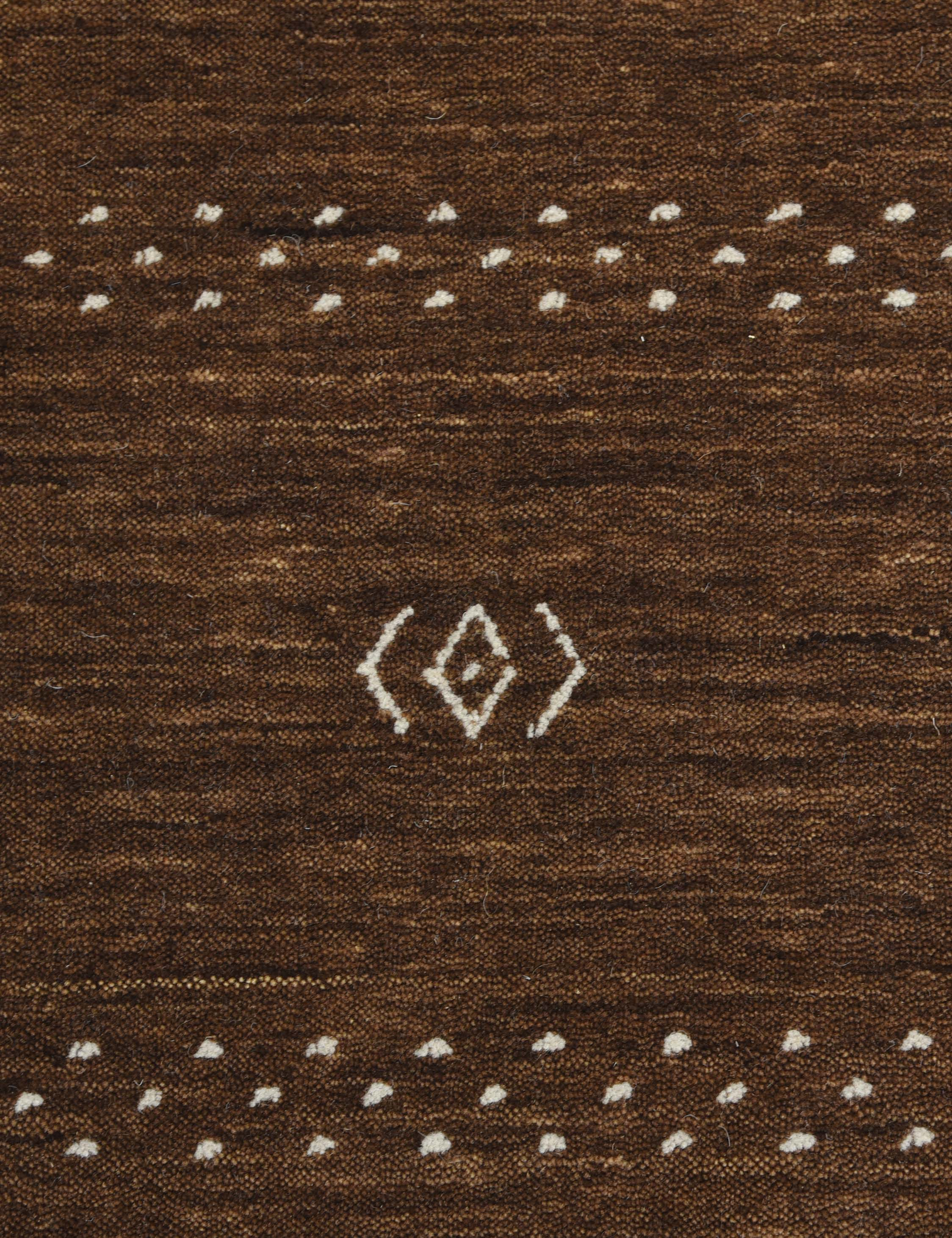 Cyrena Hand-Loomed Wool Rug - Brown / 5' x 8'