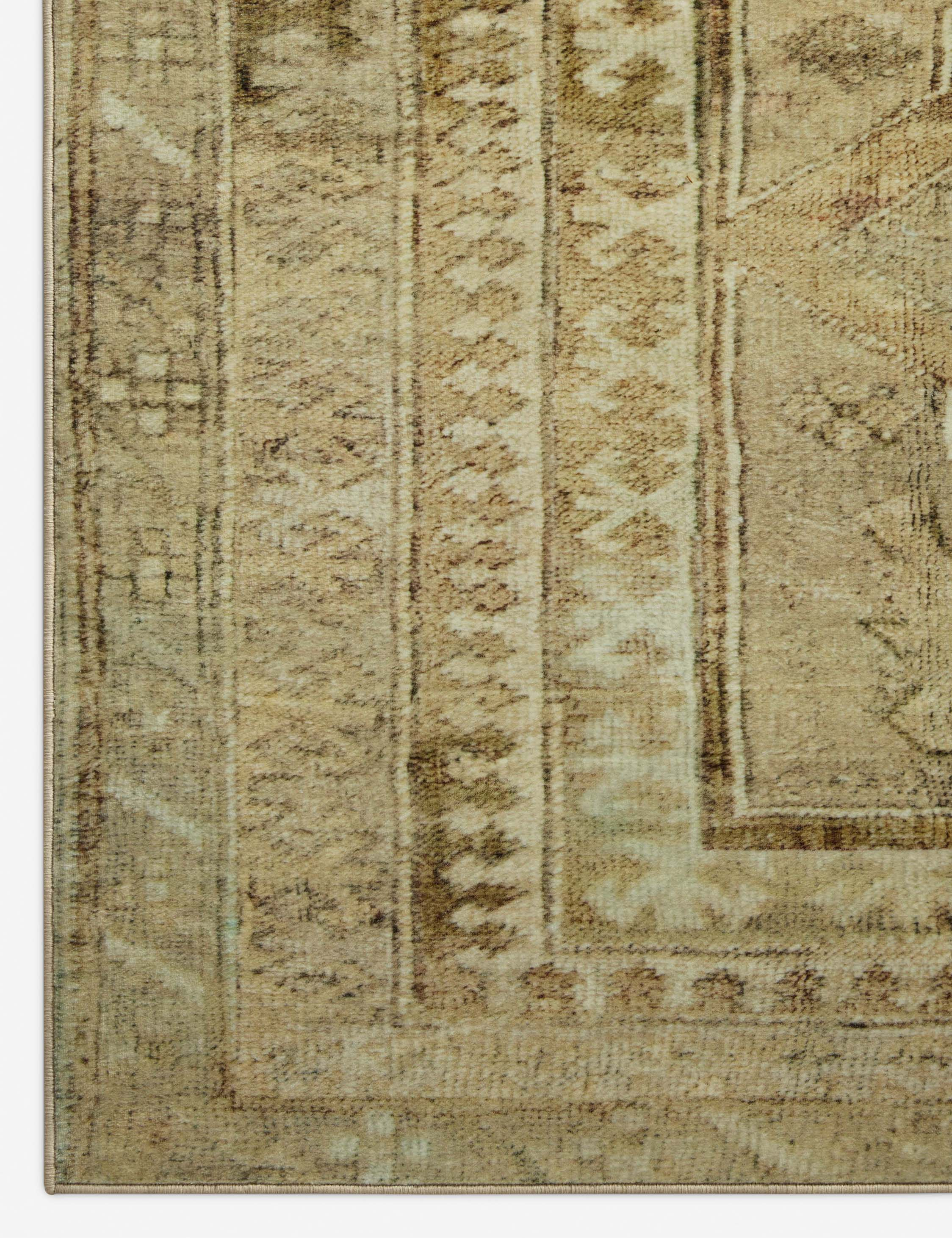 Sinclair II Rug by Magnolia Home by Joanna Gaines x Loloi - Khaki and Tobacco / 5' x 7'