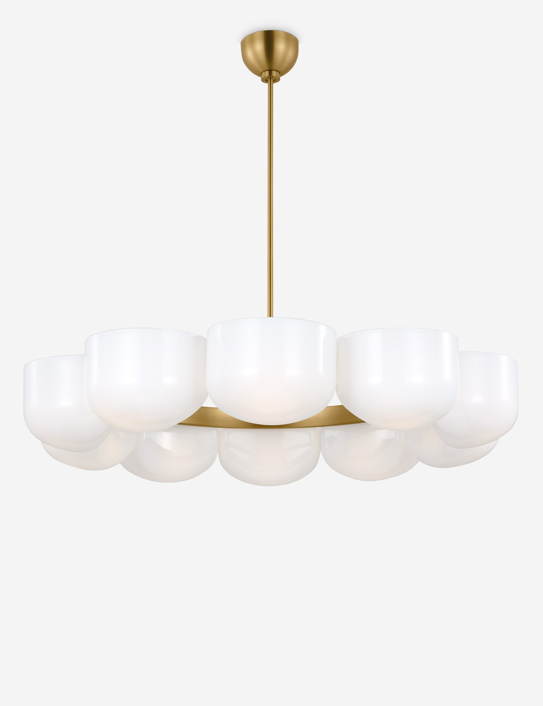 Cheverny Chandelier by Christiane Lemieux - Burnished Brass / 36"Dia