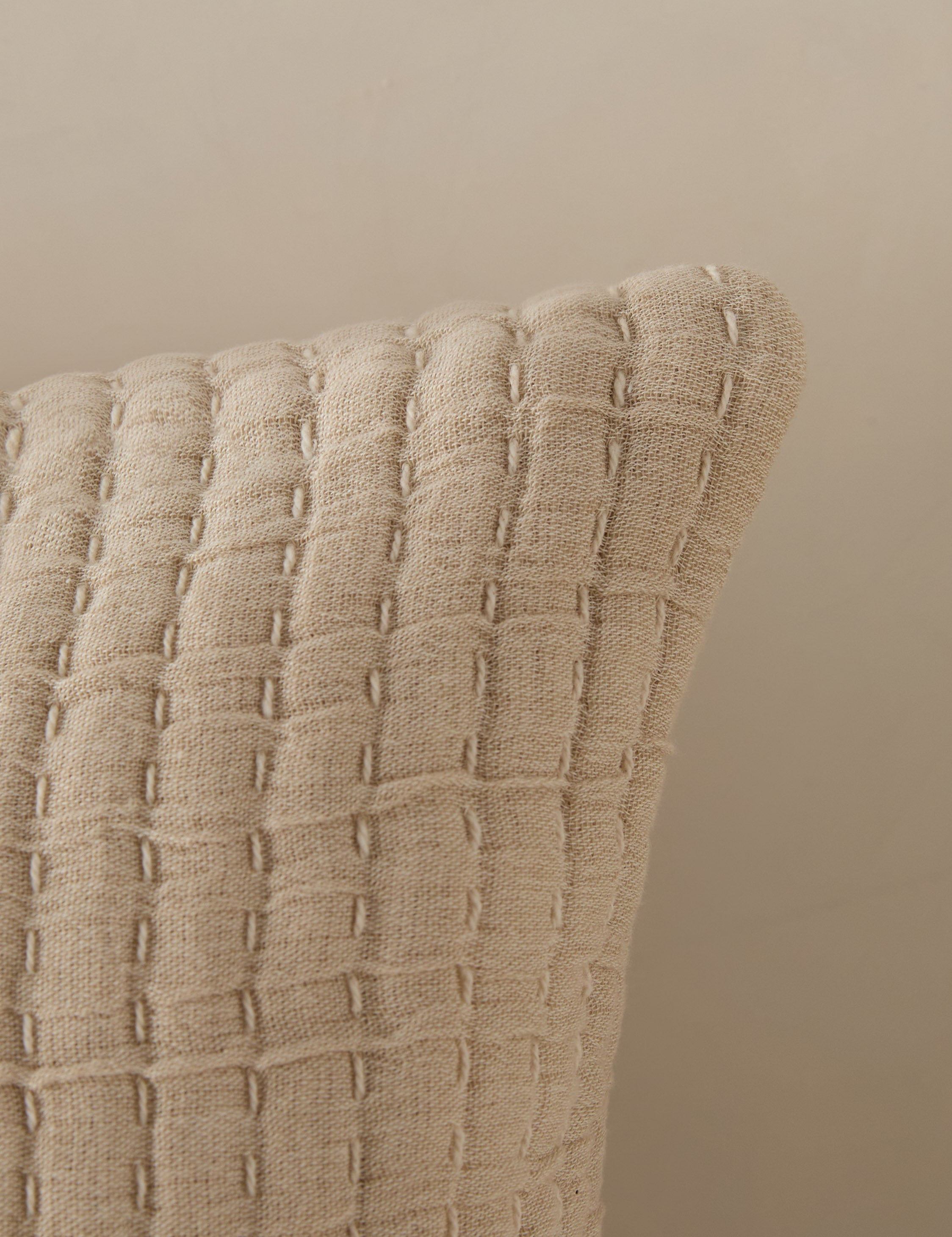 Vancouver Cotton Sham by Pom Pom at Home - Natural / King