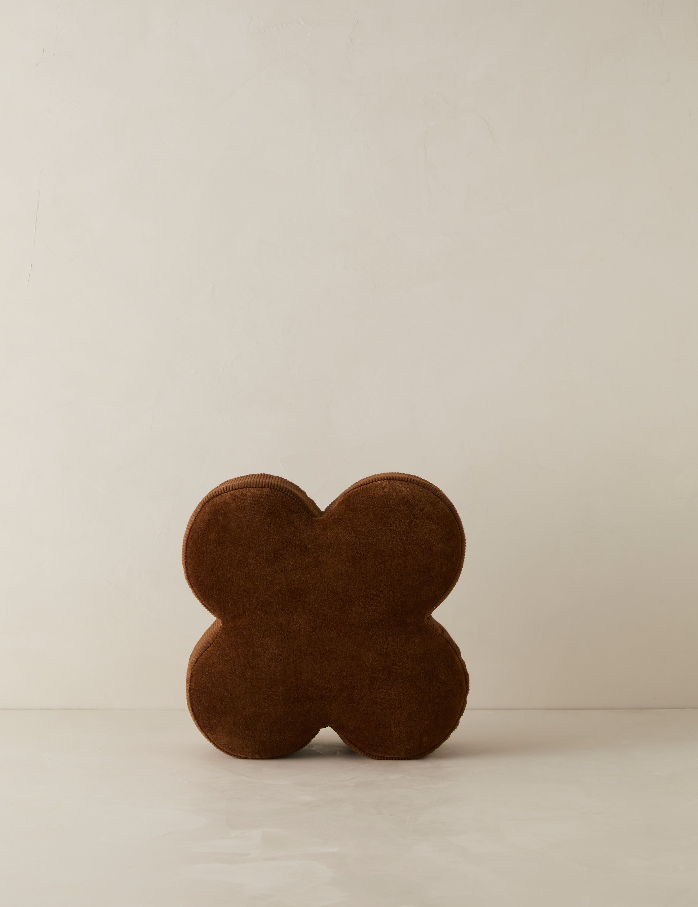 Velvet Clover Pillow by Sarah Sherman Samuel - Cocoa
