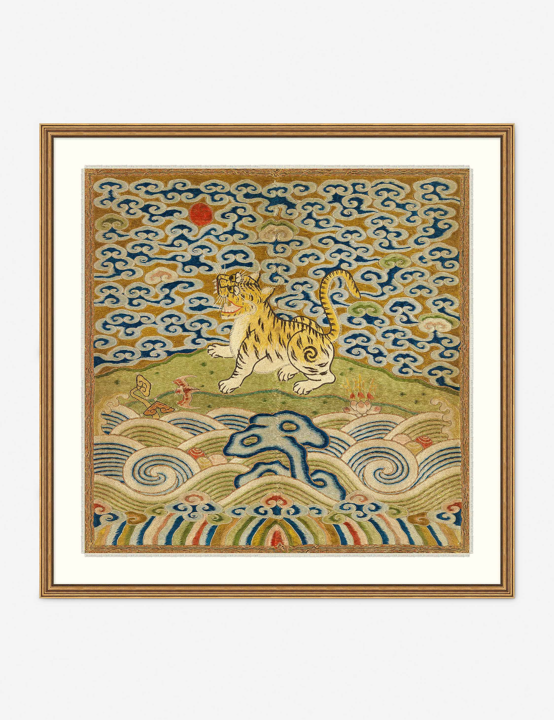 Rank Badge with Tiger Wall Art - 42" x 42"