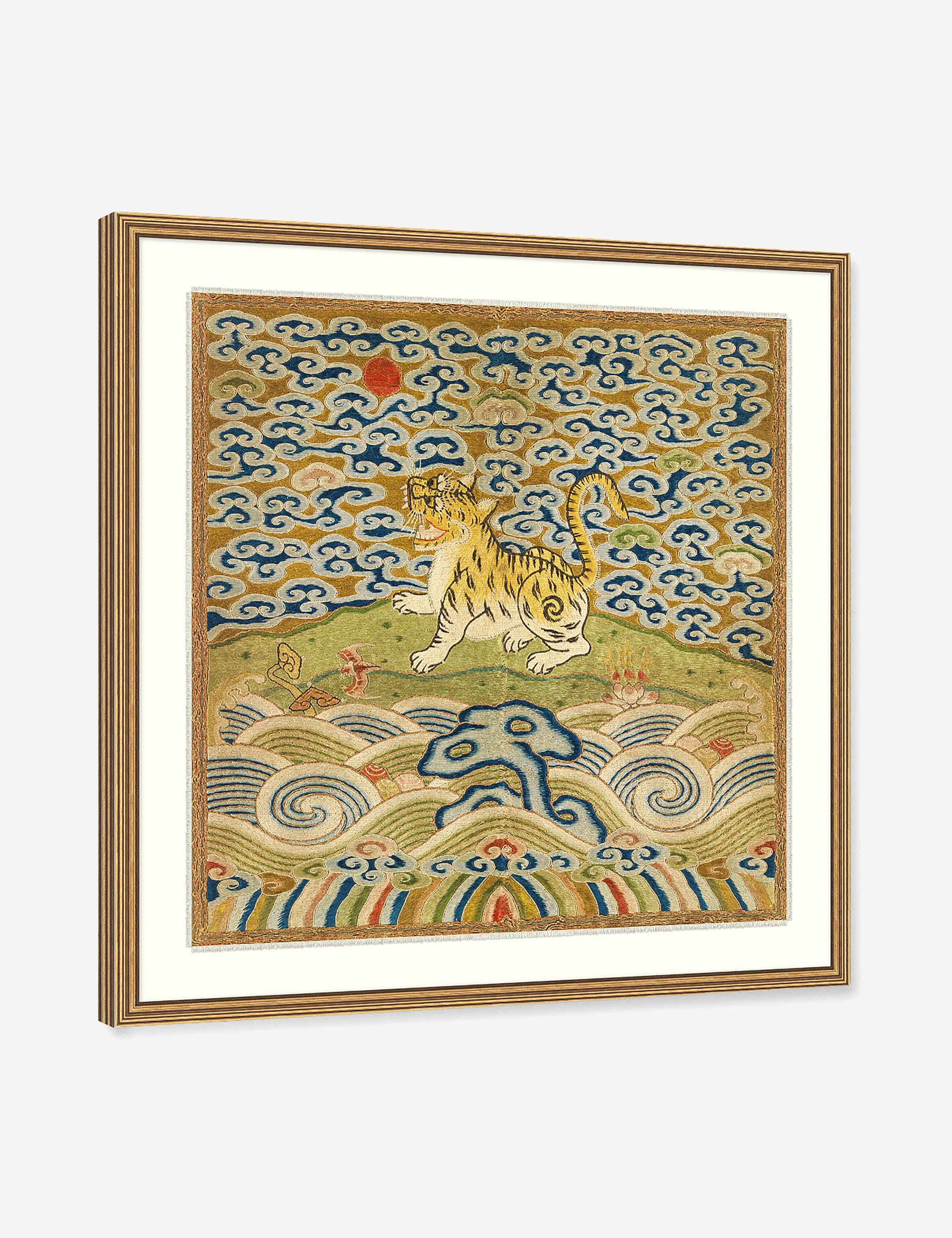 Rank Badge with Tiger Wall Art - 42" x 42"