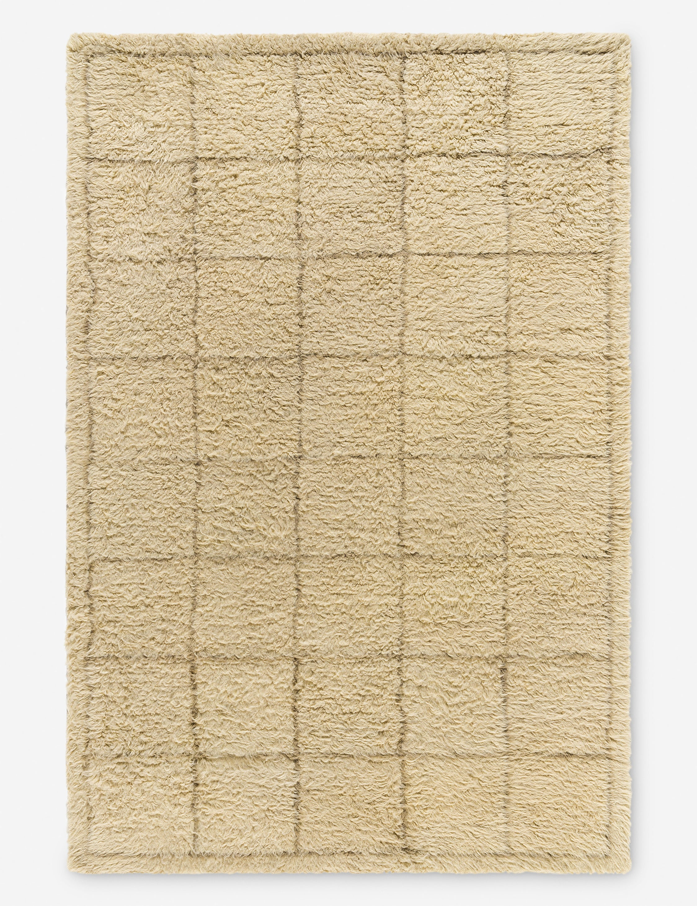 Minka Moroccan Style Hand-Tufted Wool Rug - Beige / 5' x 7'6"