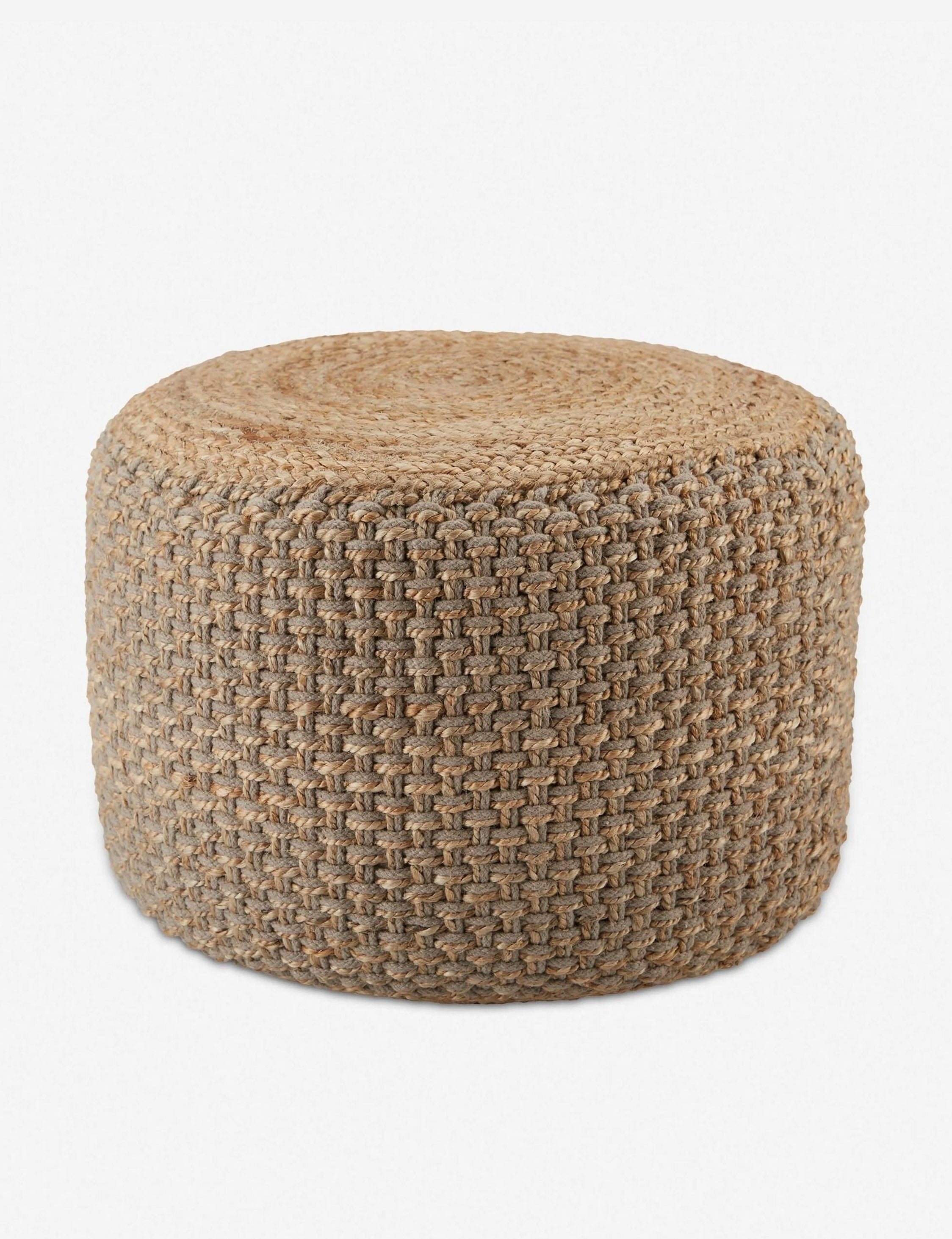 Vela Pouf - Gray/Beige
