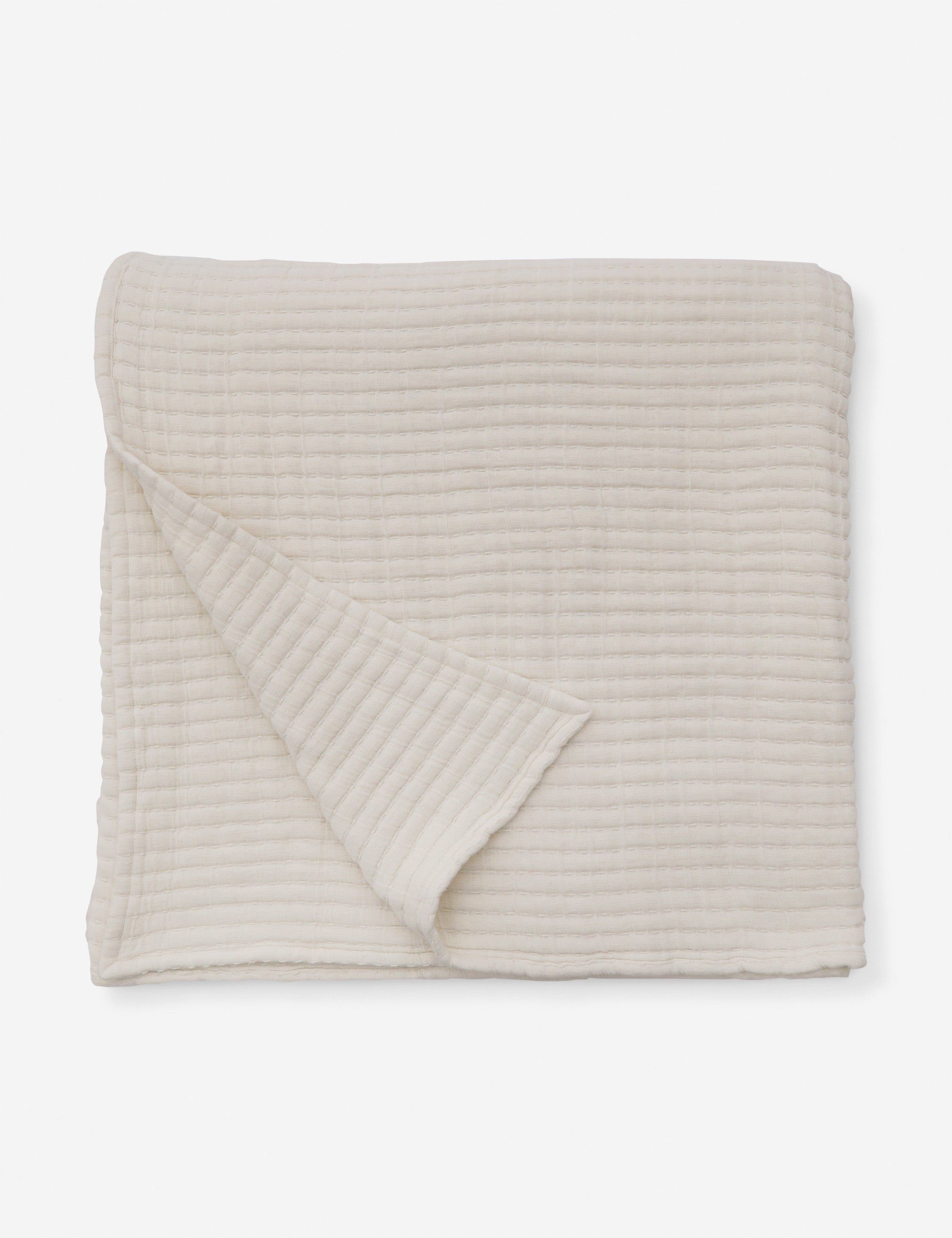Vancouver Cotton Coverlet by Pom Pom at Home - Cream / King