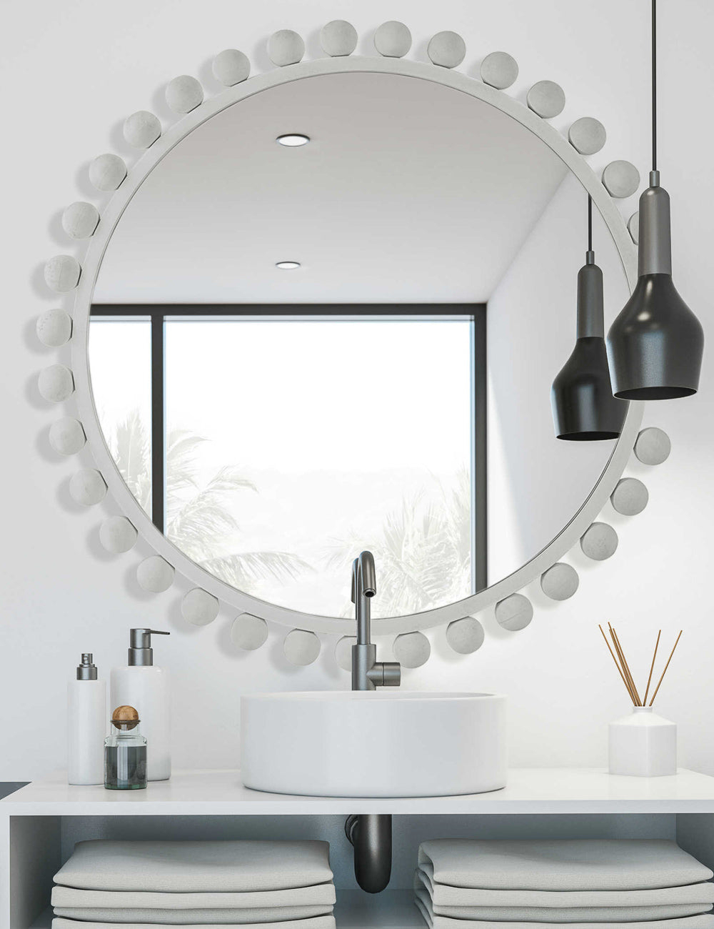 Megs Mirror - White