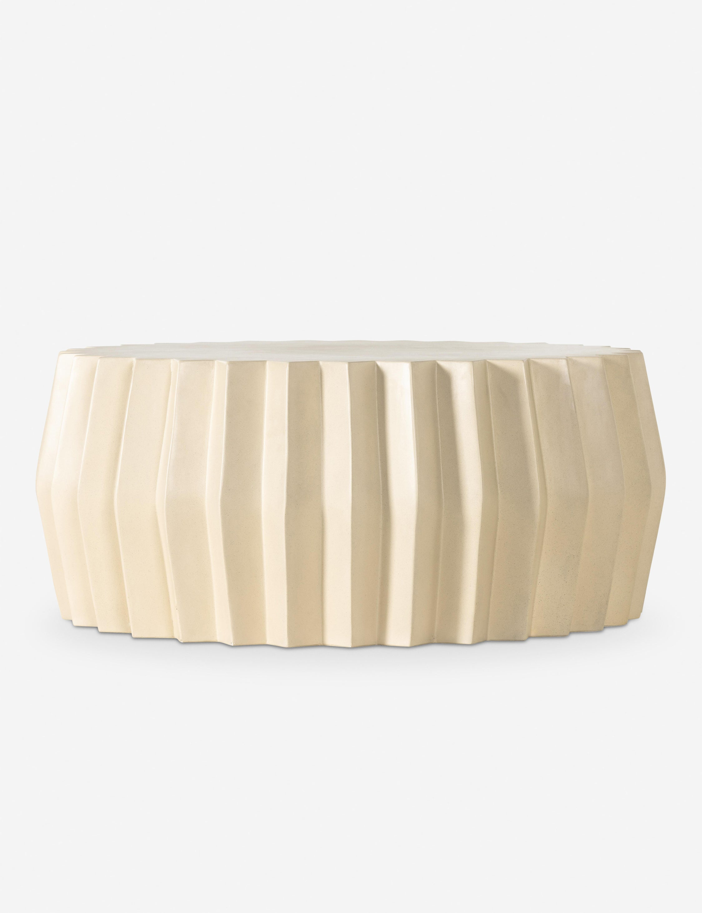 Davila Round Indoor / Outdoor Coffee Table - Ivory