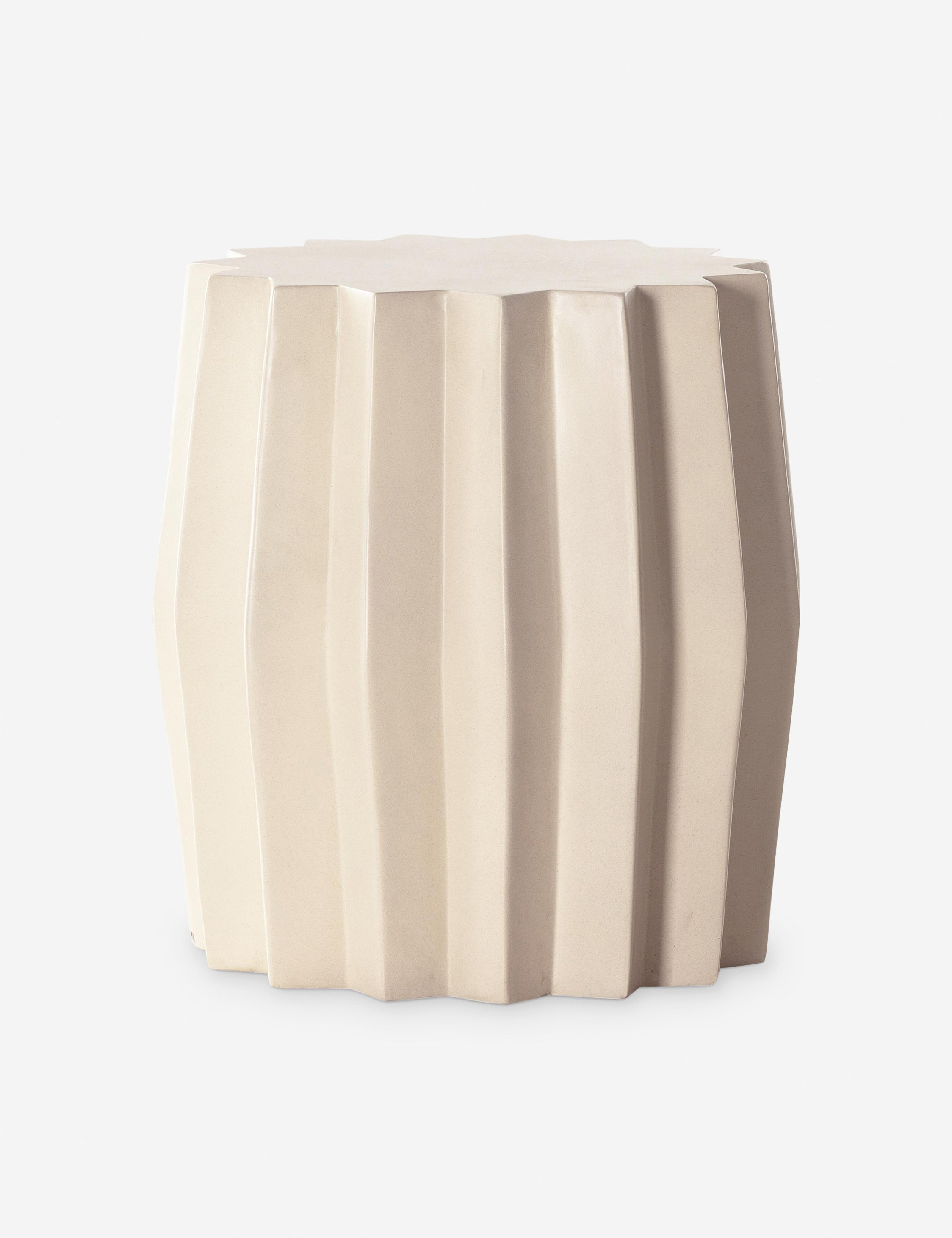Davila Round Indoor / Outdoor Side Table - Ivory
