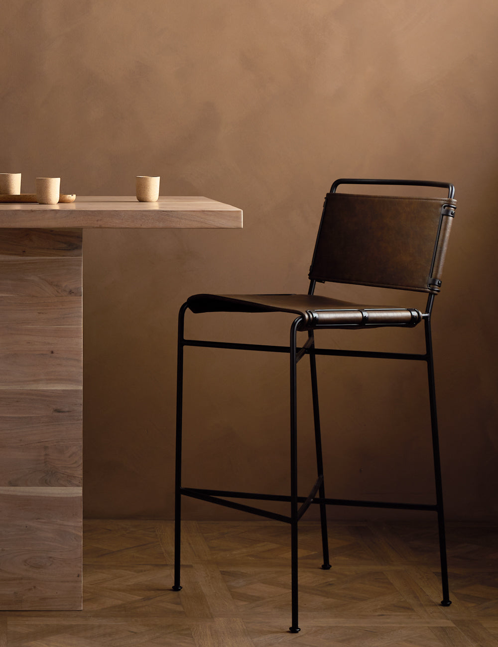 Trysta Bar And Counter Stool - Brown / Bar