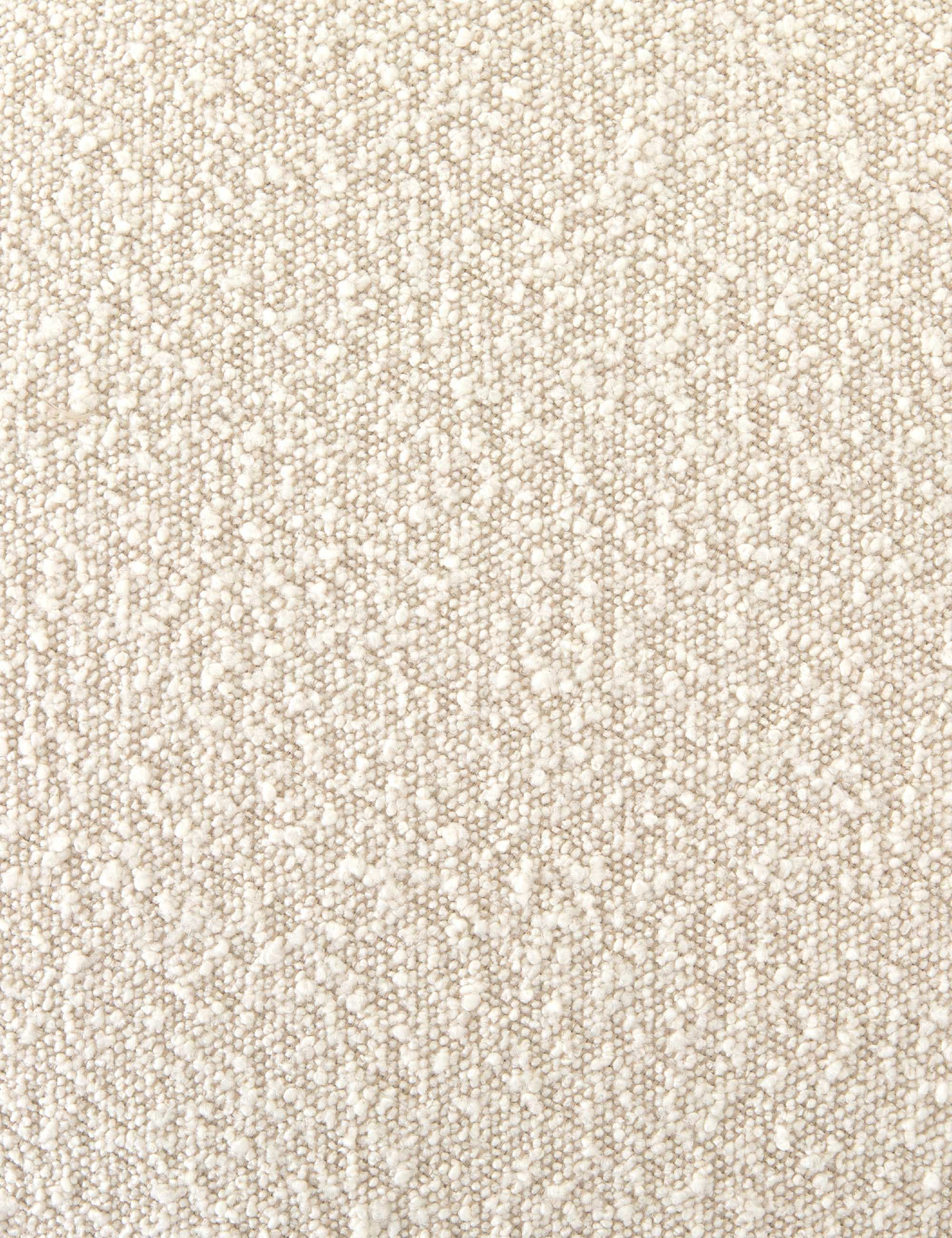 Aldora Round Ottoman - Natural Boucle