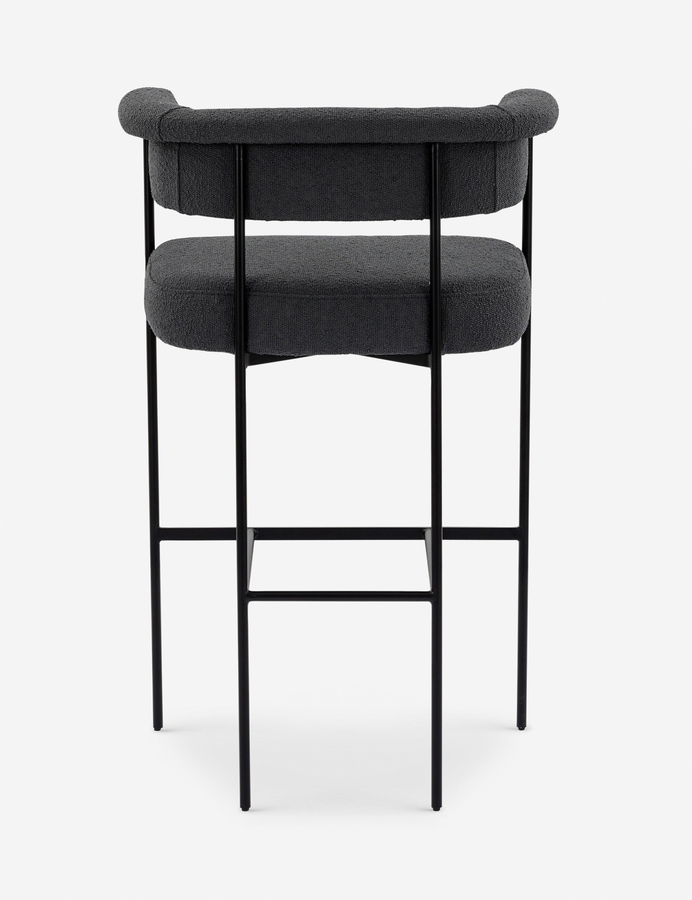 Kyleigh Bar Stool - Slate Boucle