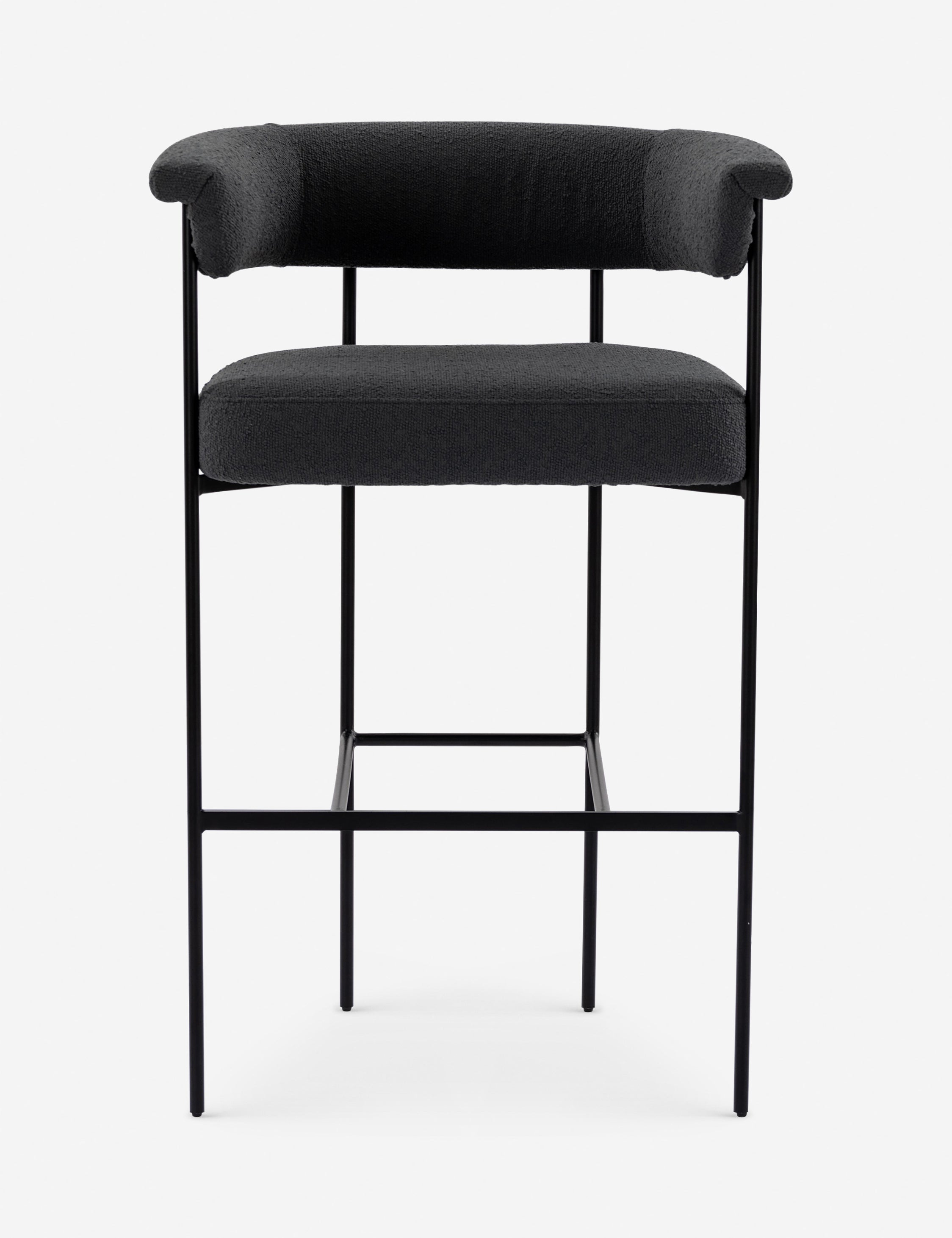 Kyleigh Bar Stool - Slate Boucle