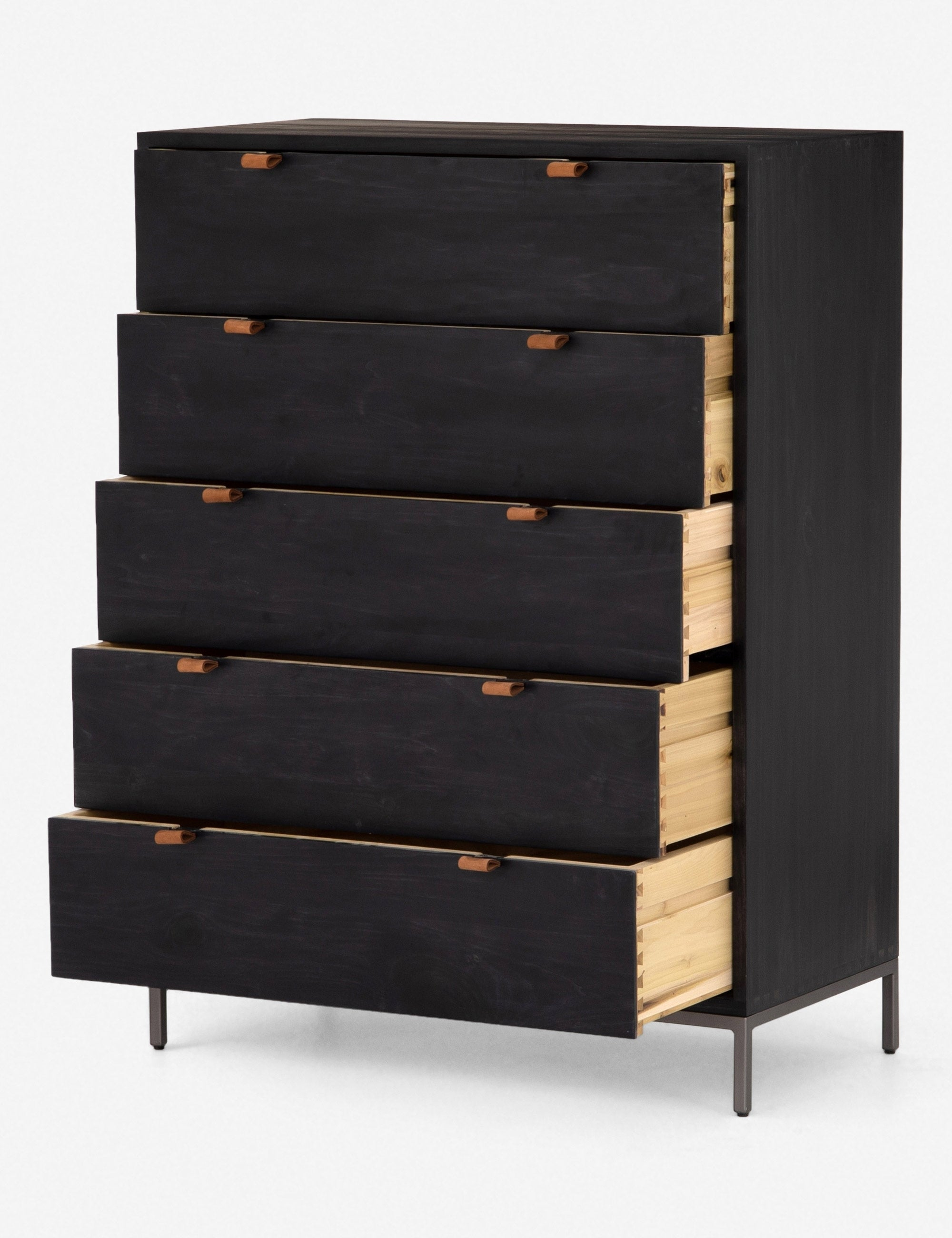 Rosamonde 5-Drawer Dresser - Black
