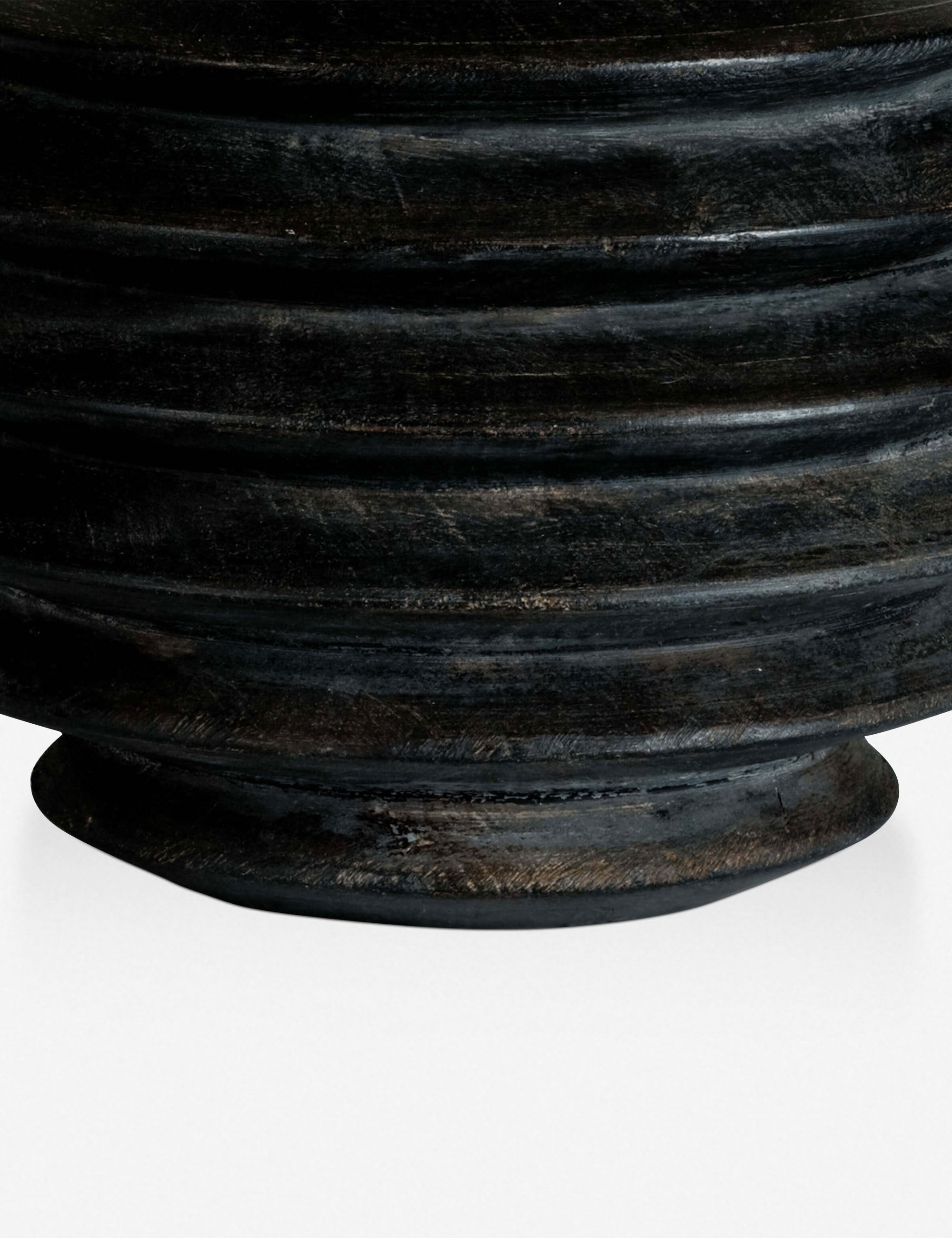 Accordion Round Table Lamp by Regina Andrew - Ebony