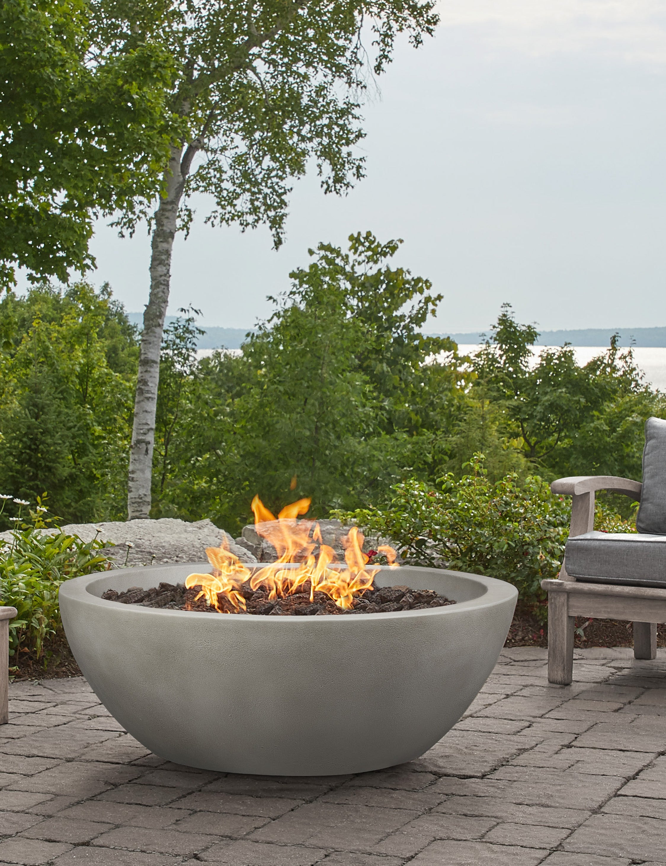 Benno Fire Bowl - Shade / 42" / Natural Gas