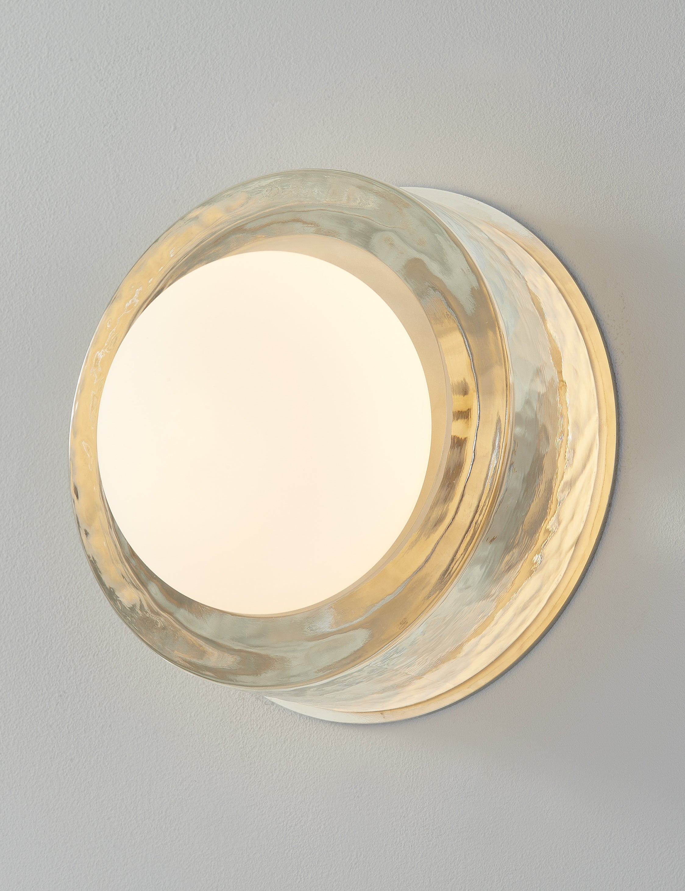 Ravi Round Sconce - Polished Nickel