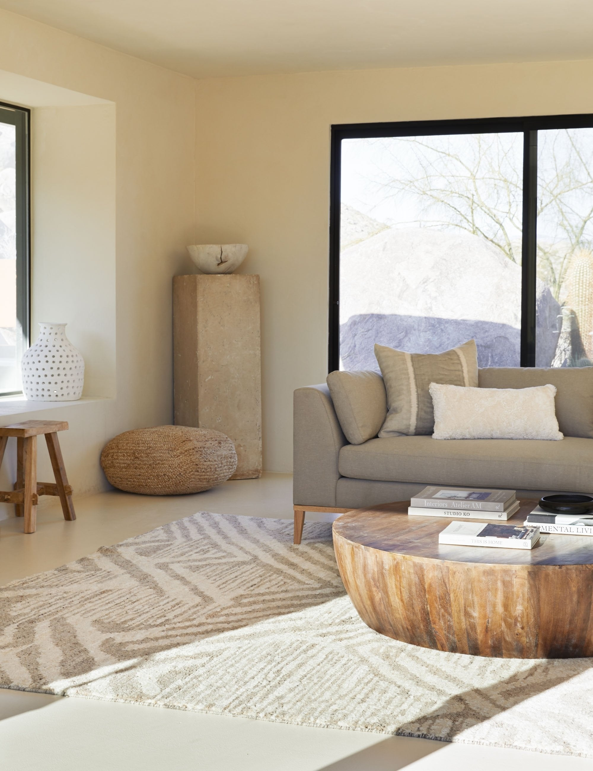 Jacob Round Coffee Table by Arteriors - Large