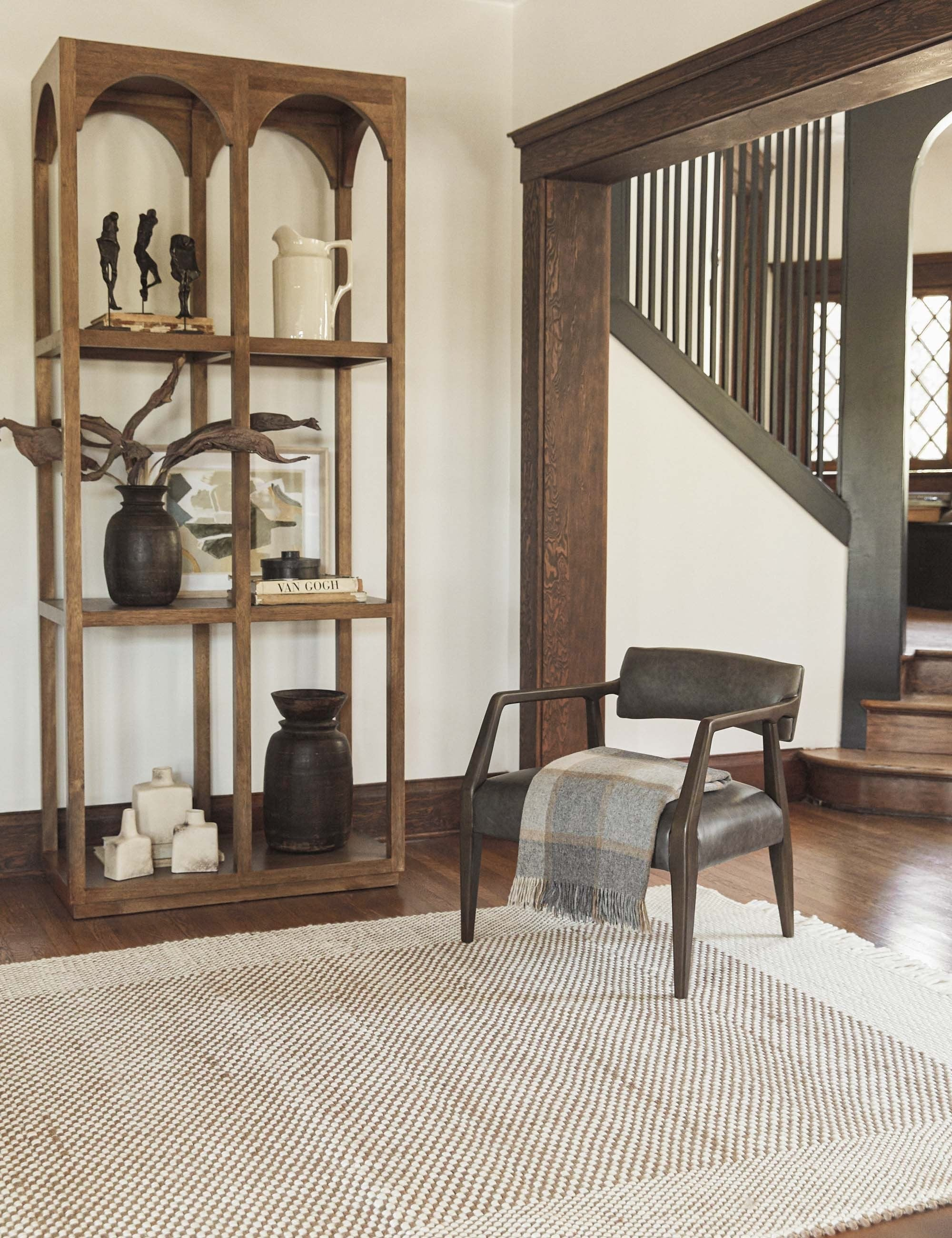 Larabee Accent Chair - Ebony Leather