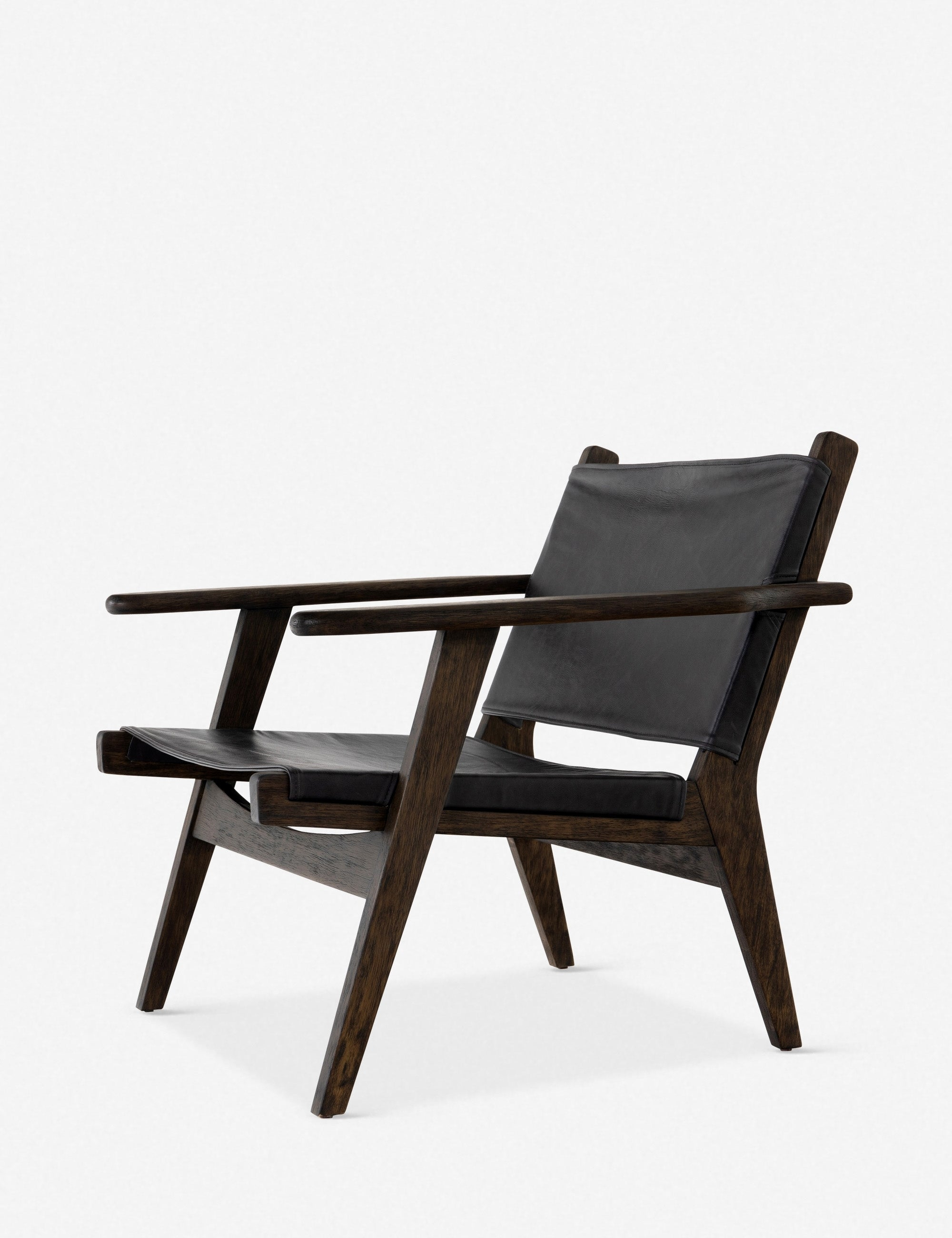 Sela Leather Accent Chair - Black