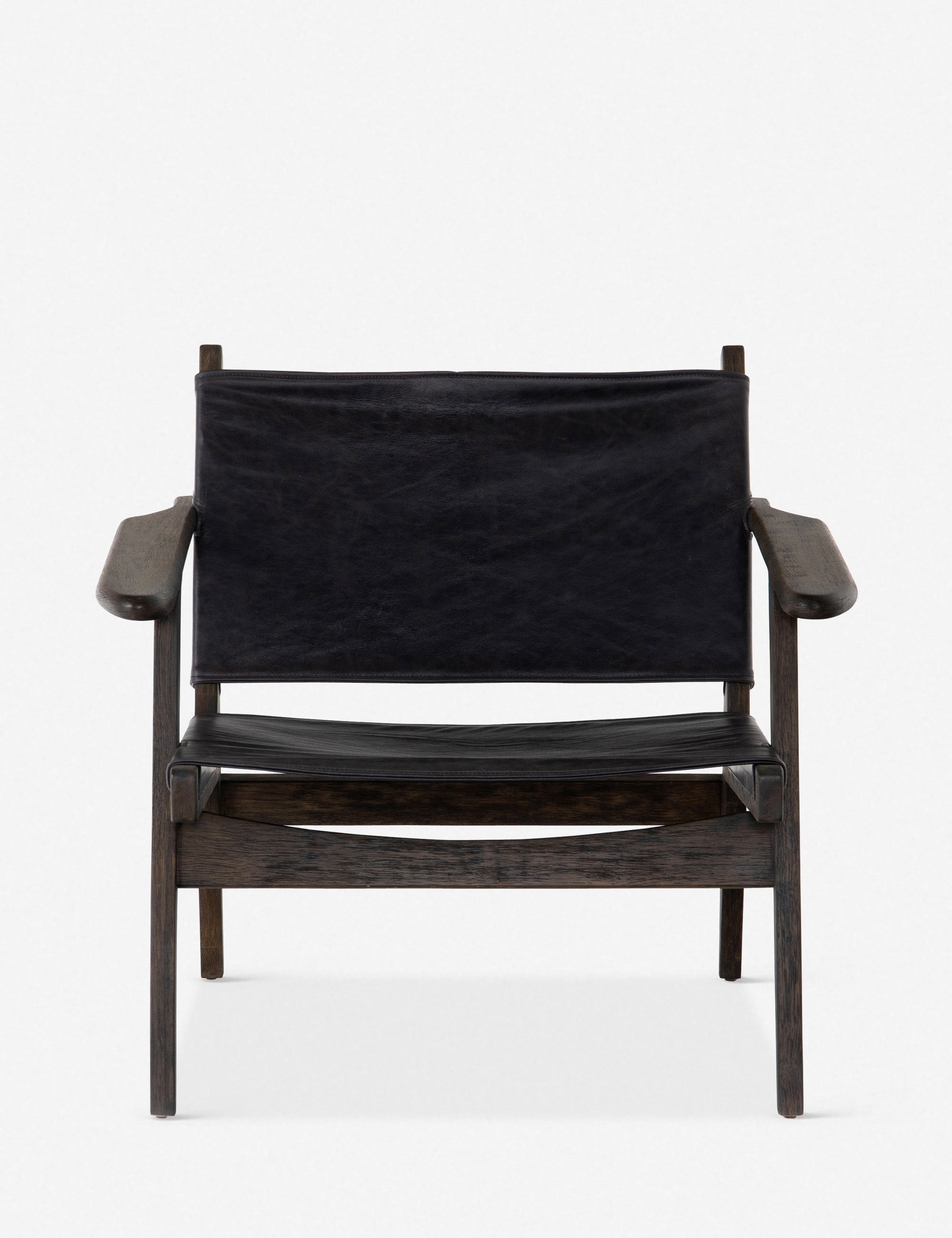 Sela Leather Accent Chair - Black