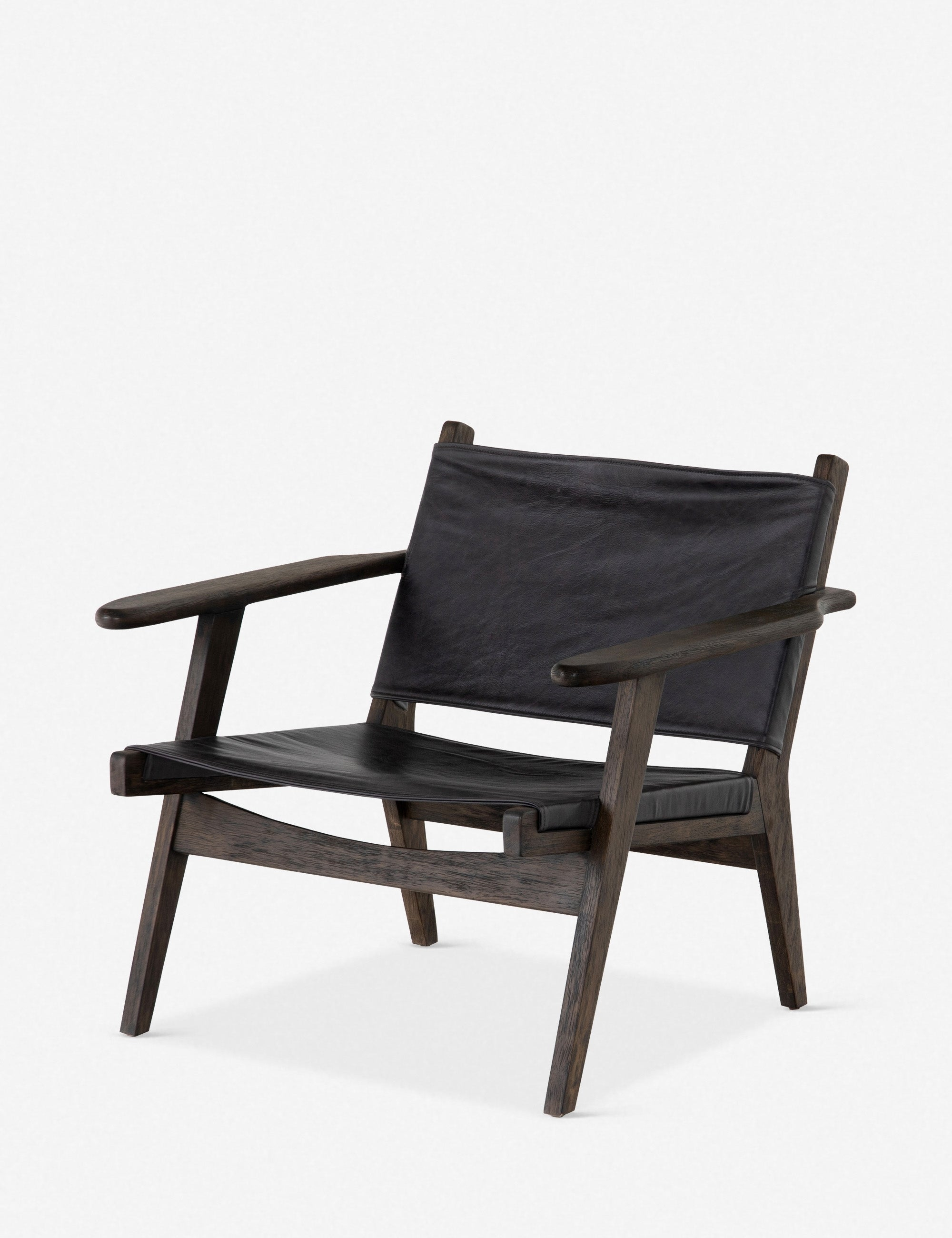 Sela Leather Accent Chair - Black