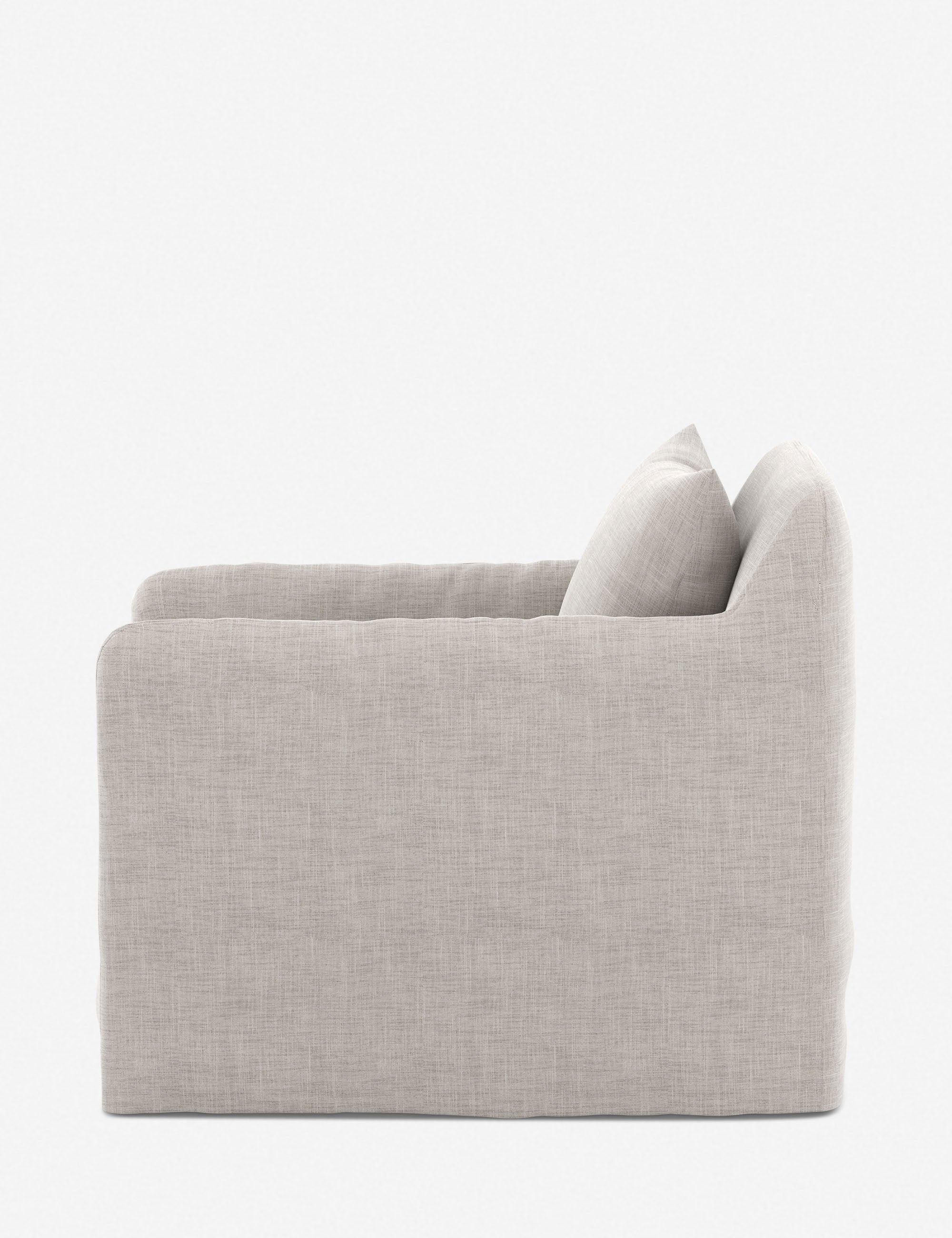 Orlena Outdoor Swivel Chair - Stone Grey
