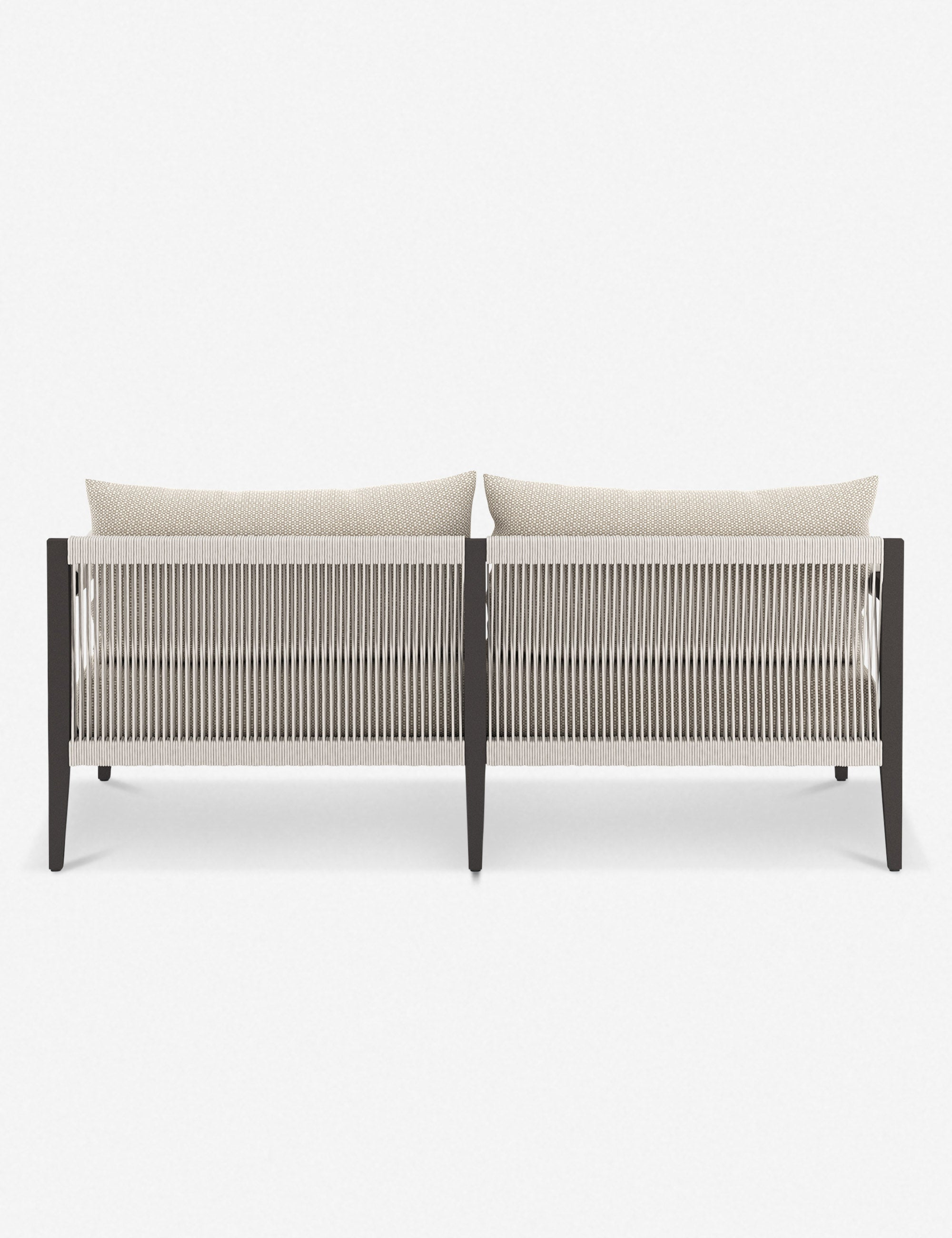 Cadenza Indoor / Outdoor Metal Sofa - Bronze/Sand / 63"W