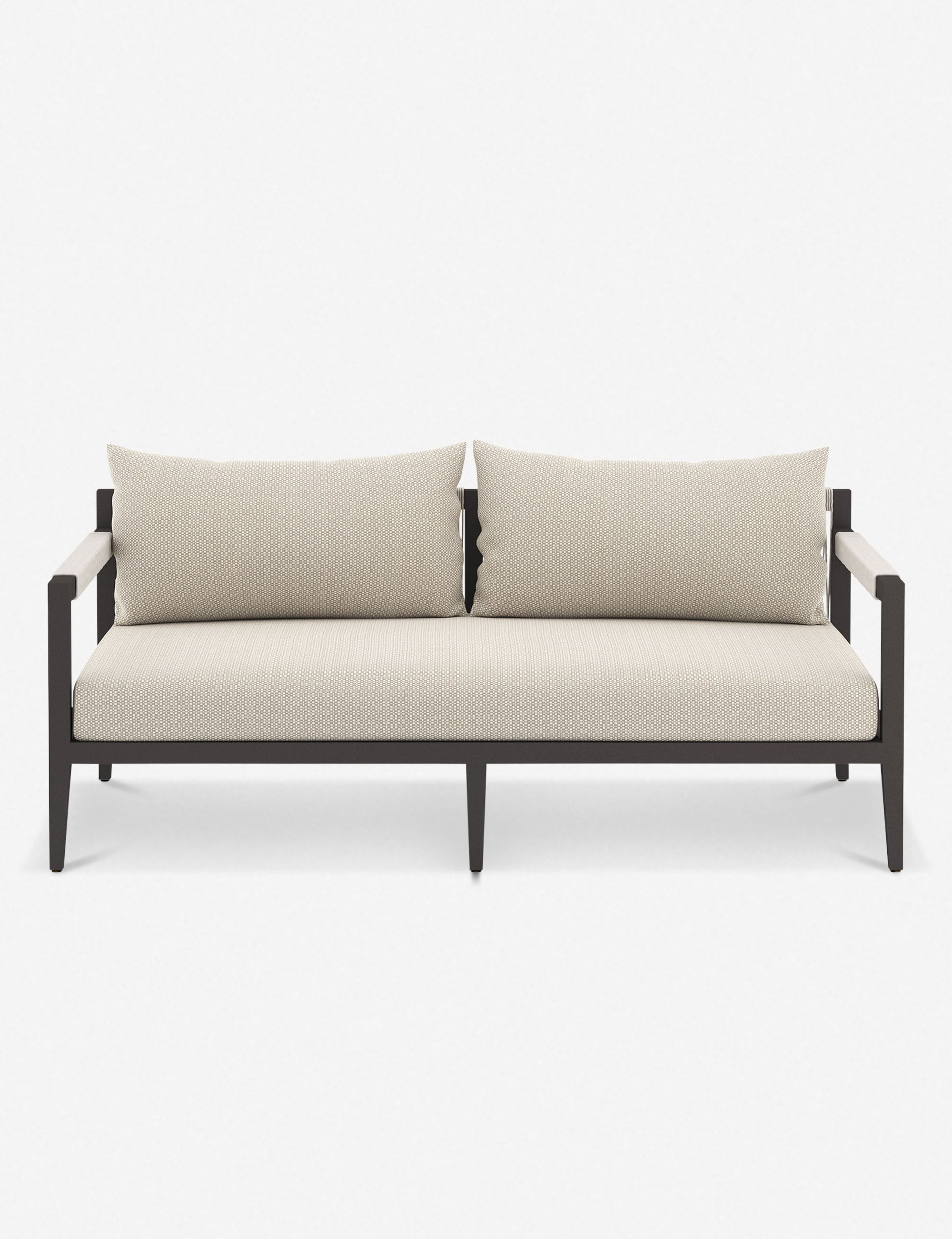 Cadenza Indoor / Outdoor Metal Sofa - Bronze/Sand / 63"W