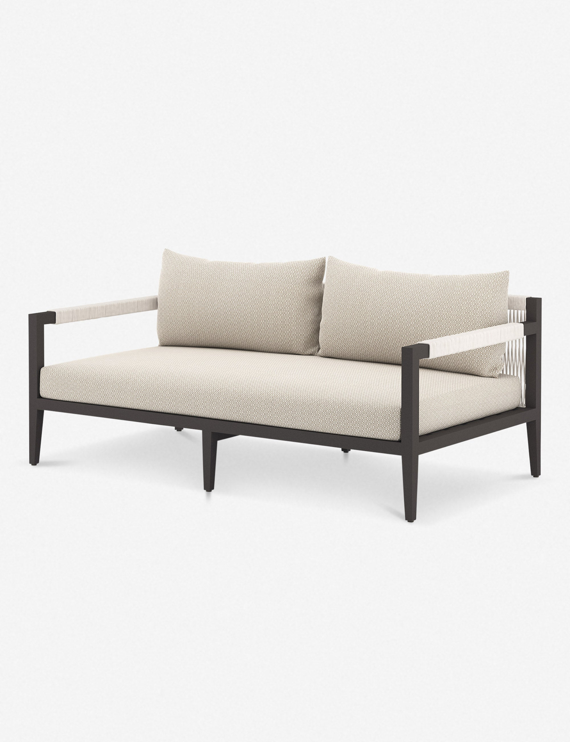 Cadenza Indoor / Outdoor Metal Sofa - Bronze/Sand / 63"W