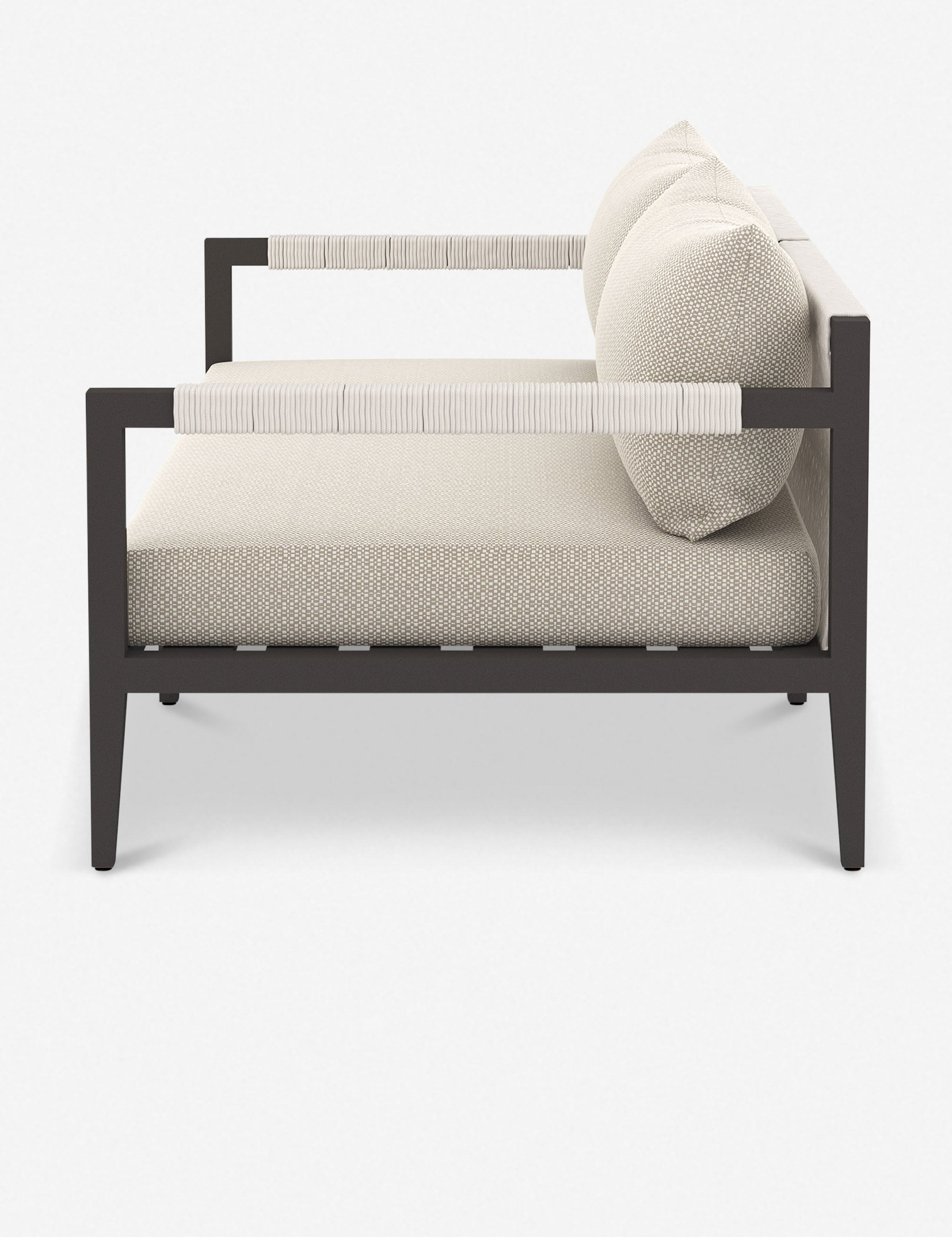 Cadenza Indoor / Outdoor Metal Sofa - Bronze/Sand / 63"W