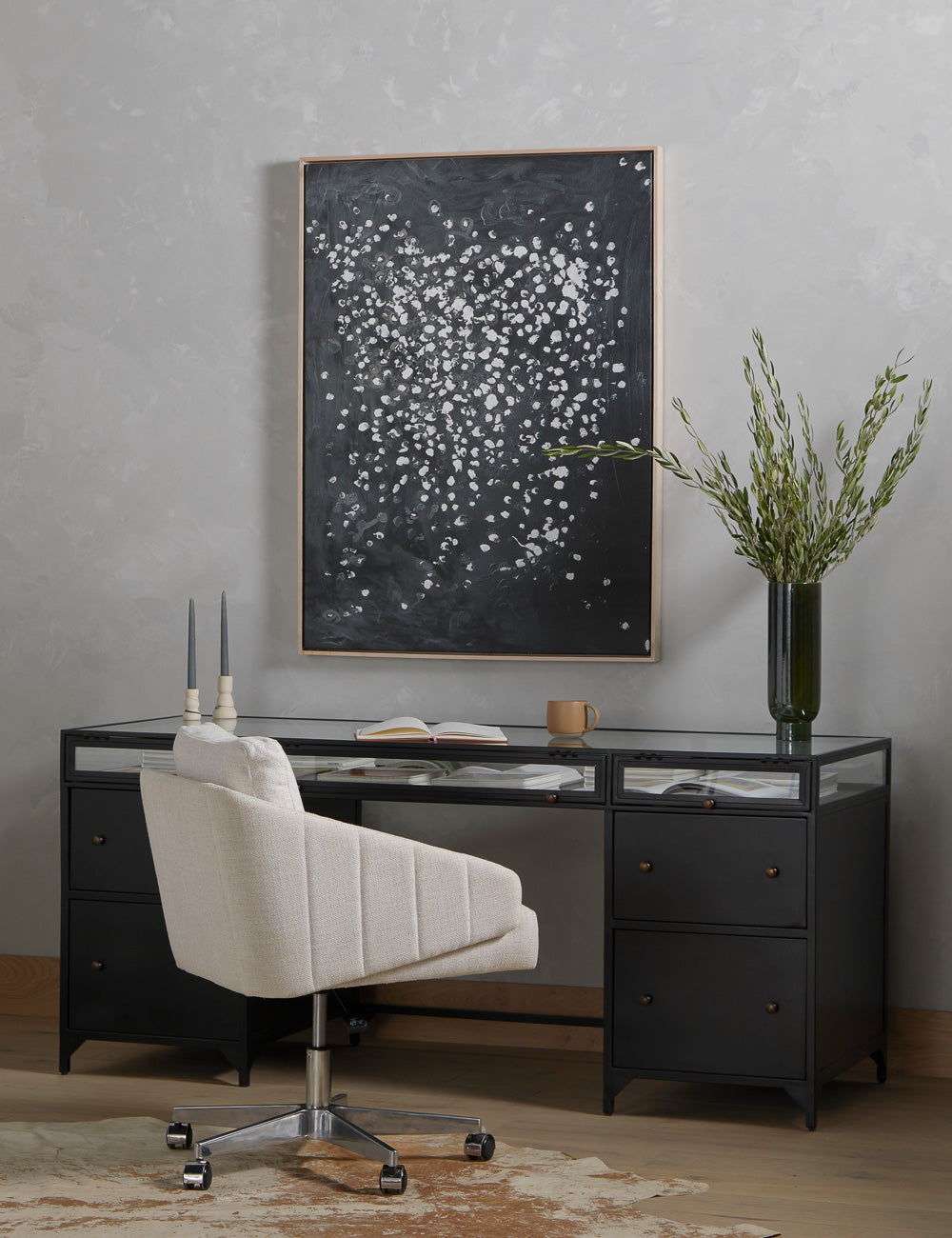 Malcom Executive Desk - Black
