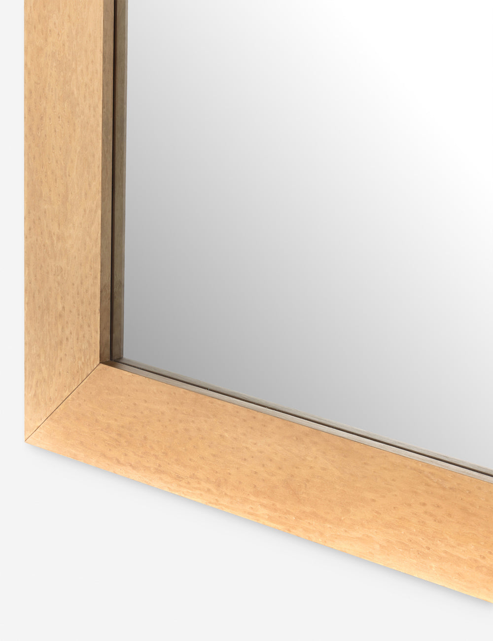 Larkin Burl Wood Floor Mirror - Burl Wood