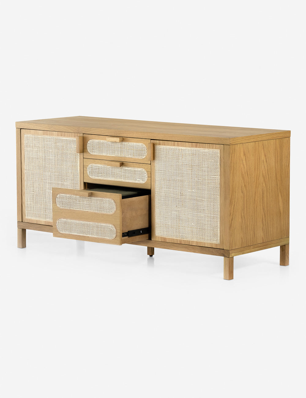 Verna Filing Sideboard - Honey Oak
