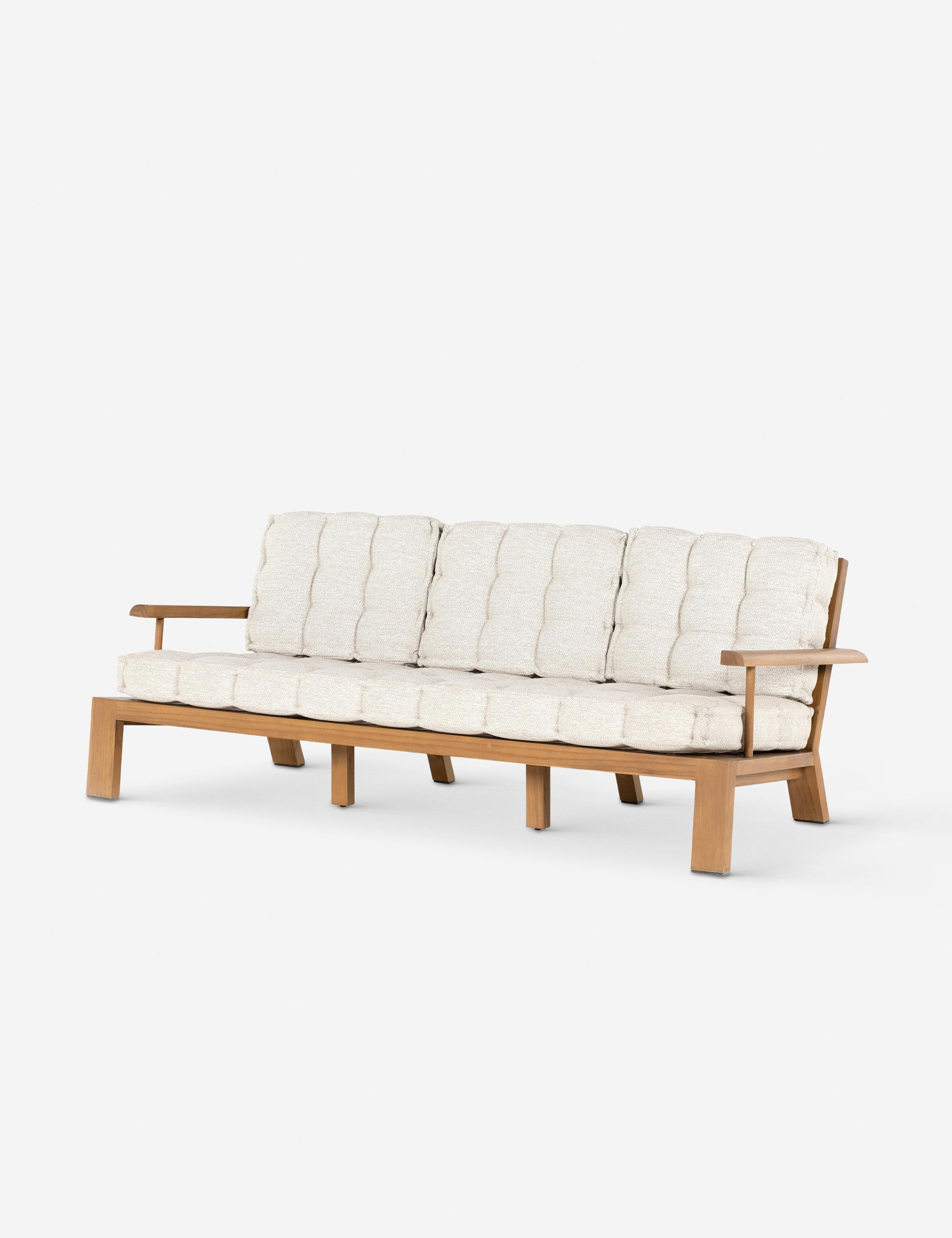 Amabel Indoor / Outdoor Sofa - Natural Teak / 85"W