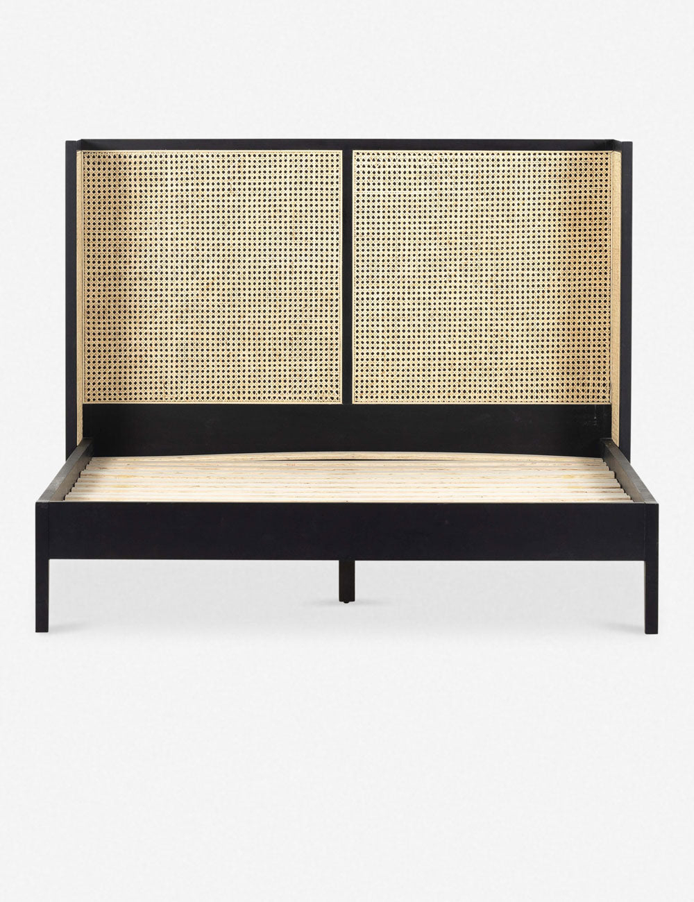 Jeni Platform Bed - Black / Queen