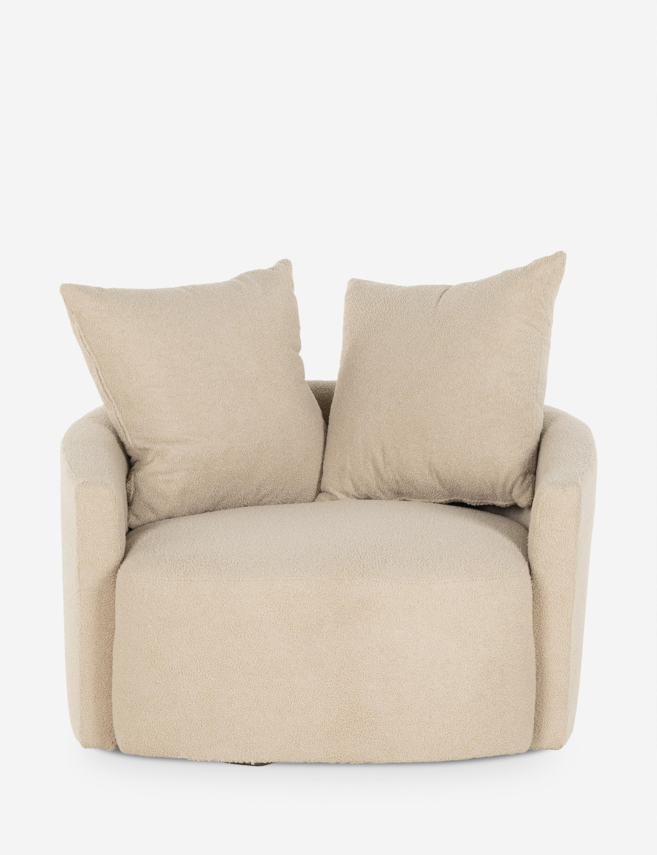 Kaila Swivel Chair - Taupe