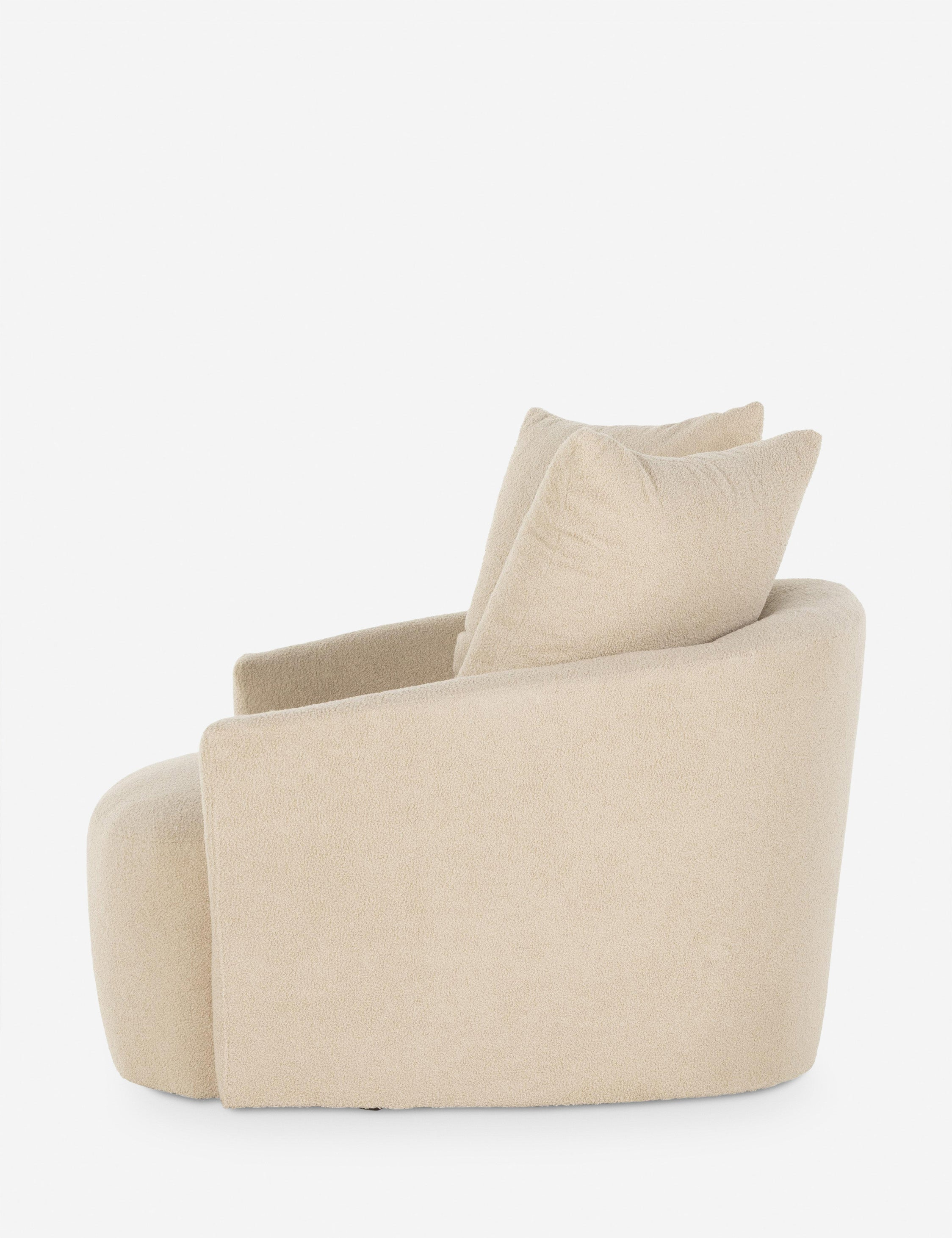 Kaila Swivel Chair - Taupe