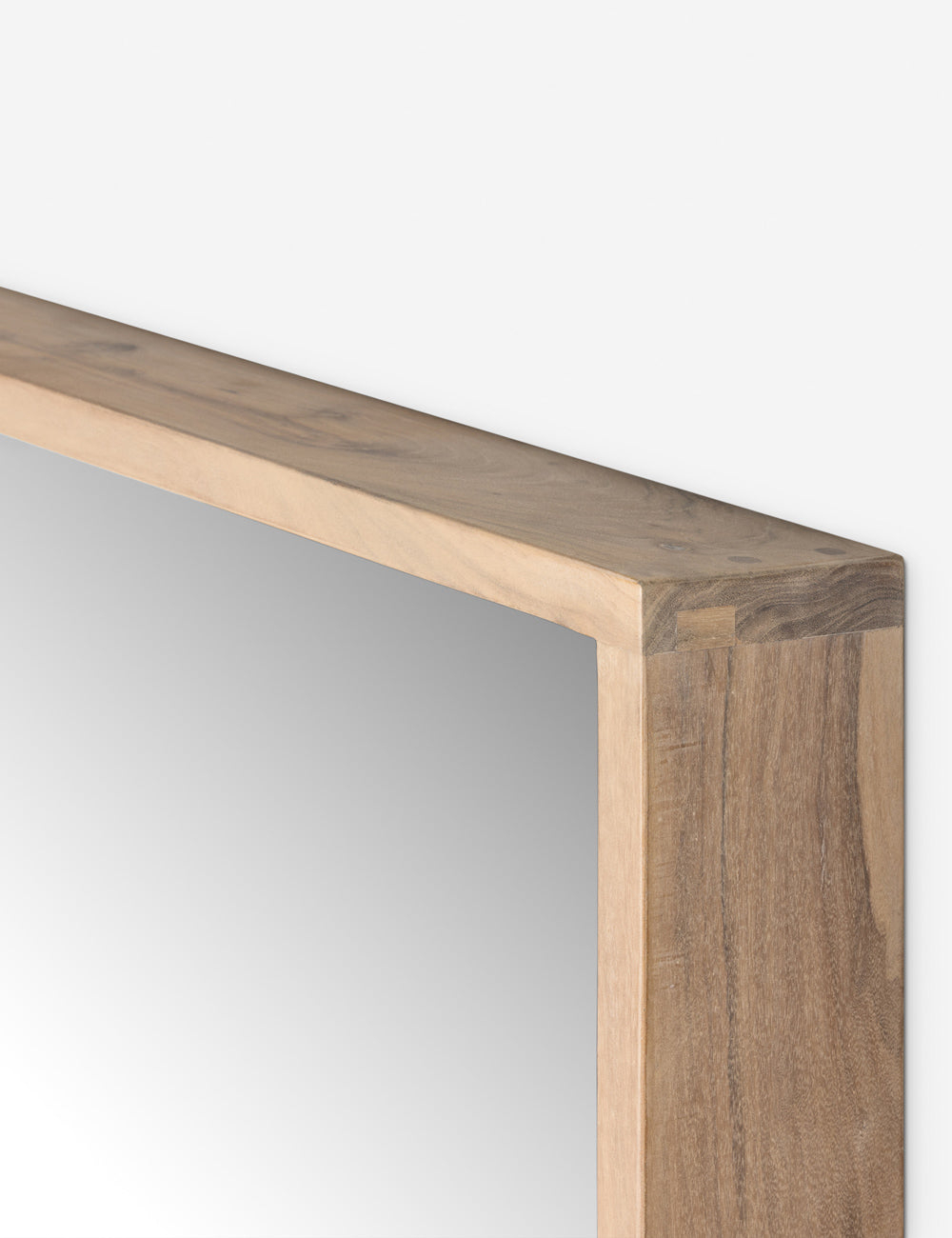 Akia Full Length Mirror - Whitewash Acacia