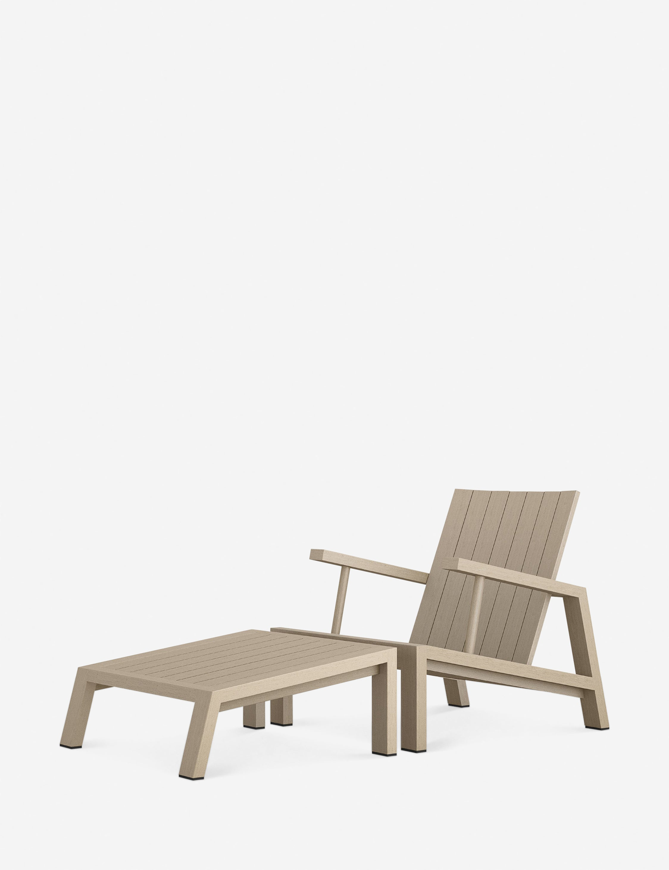 Adym Indoor / Outdoor Accent Chair - With Ottoman