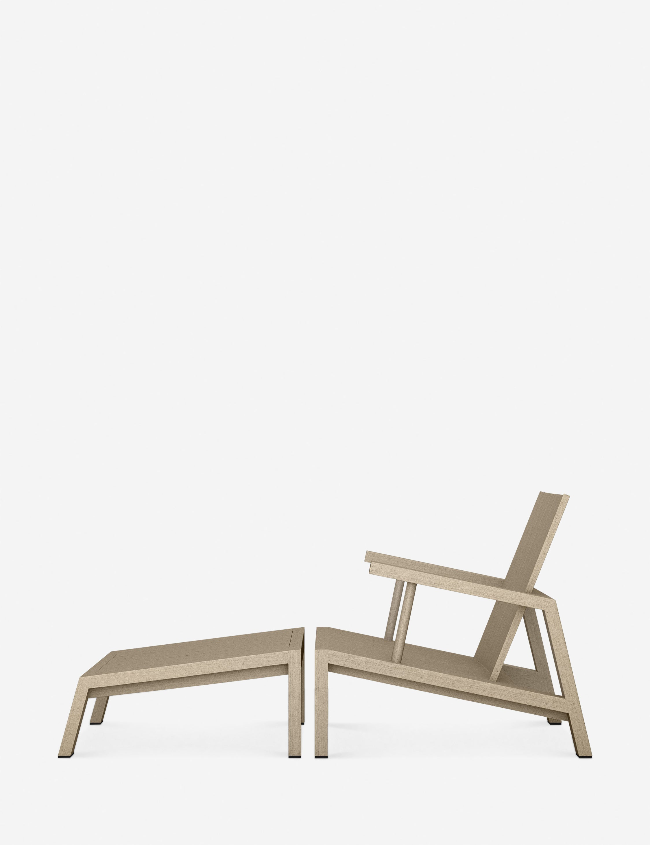 Adym Indoor / Outdoor Accent Chair - With Ottoman