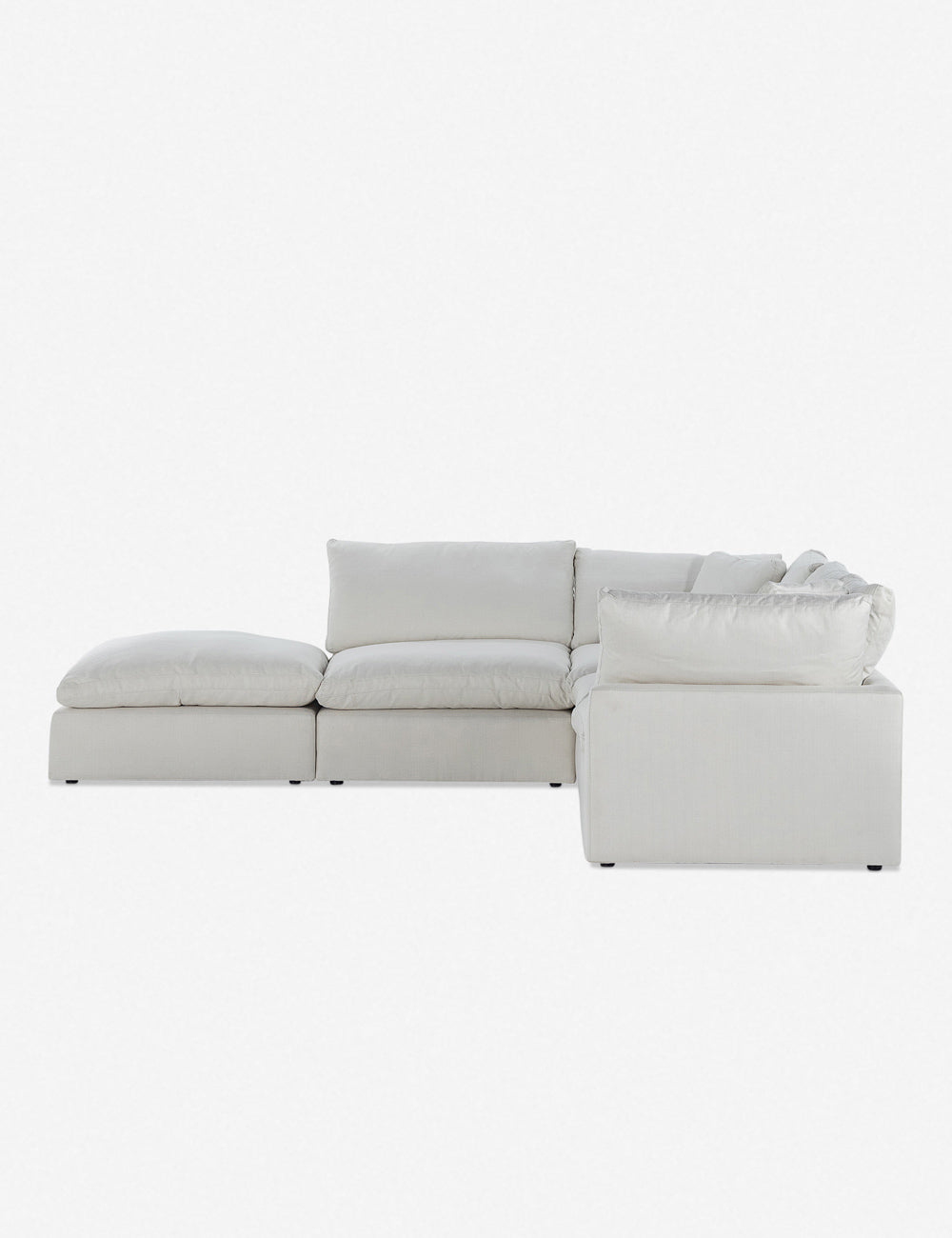 Bernard Sectional Sofa - Ivory / Left-Facing