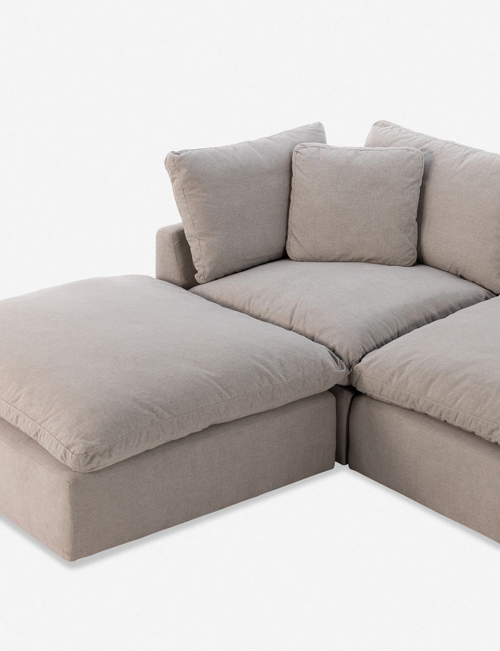 Bernard Sectional Sofa - Gray / Left-Facing