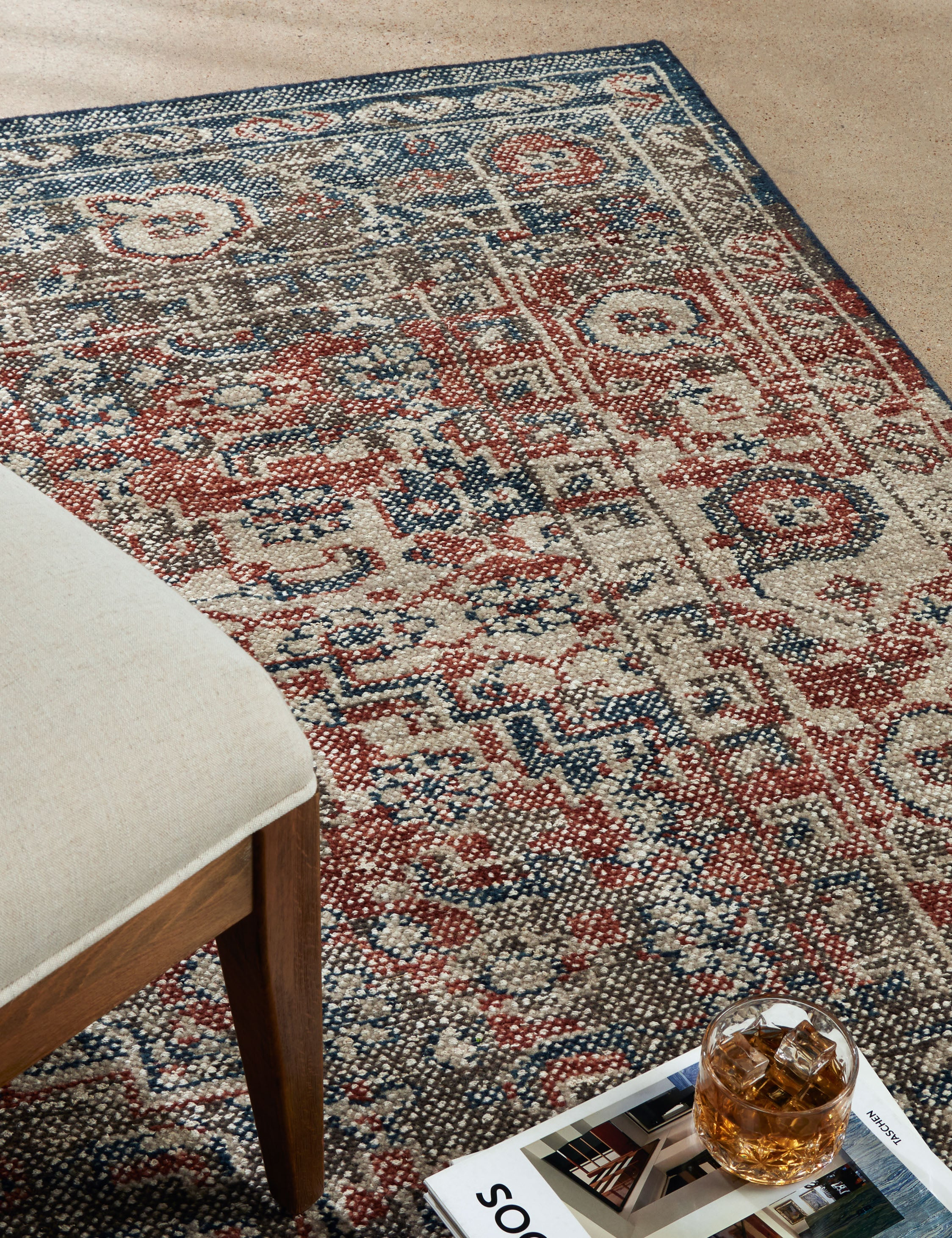Umer Hand-Knotted Wool-Blend Rug - Brown / 8' x 10'