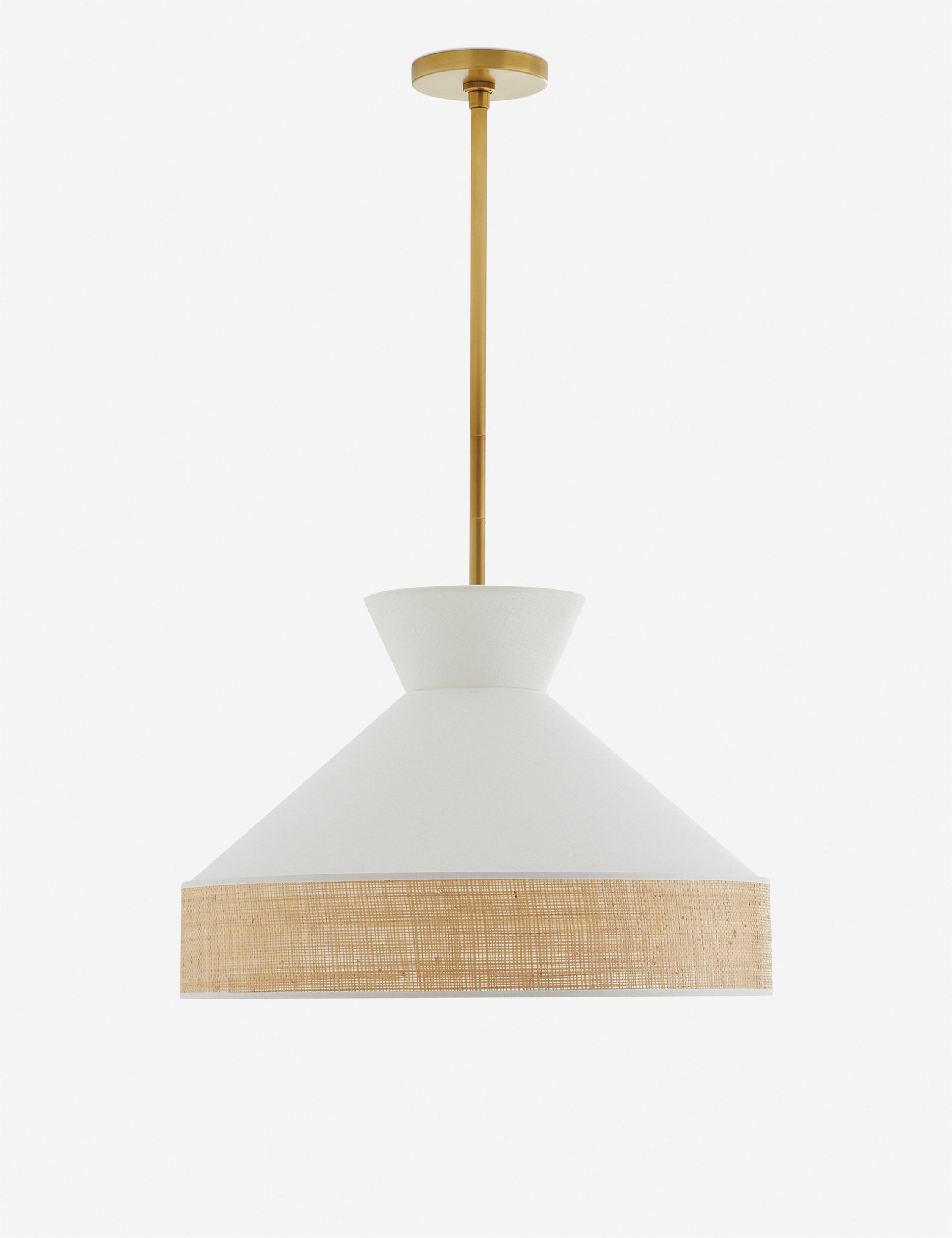 Malena Pendant Light by Arteriors - White / 20.5" Dia
